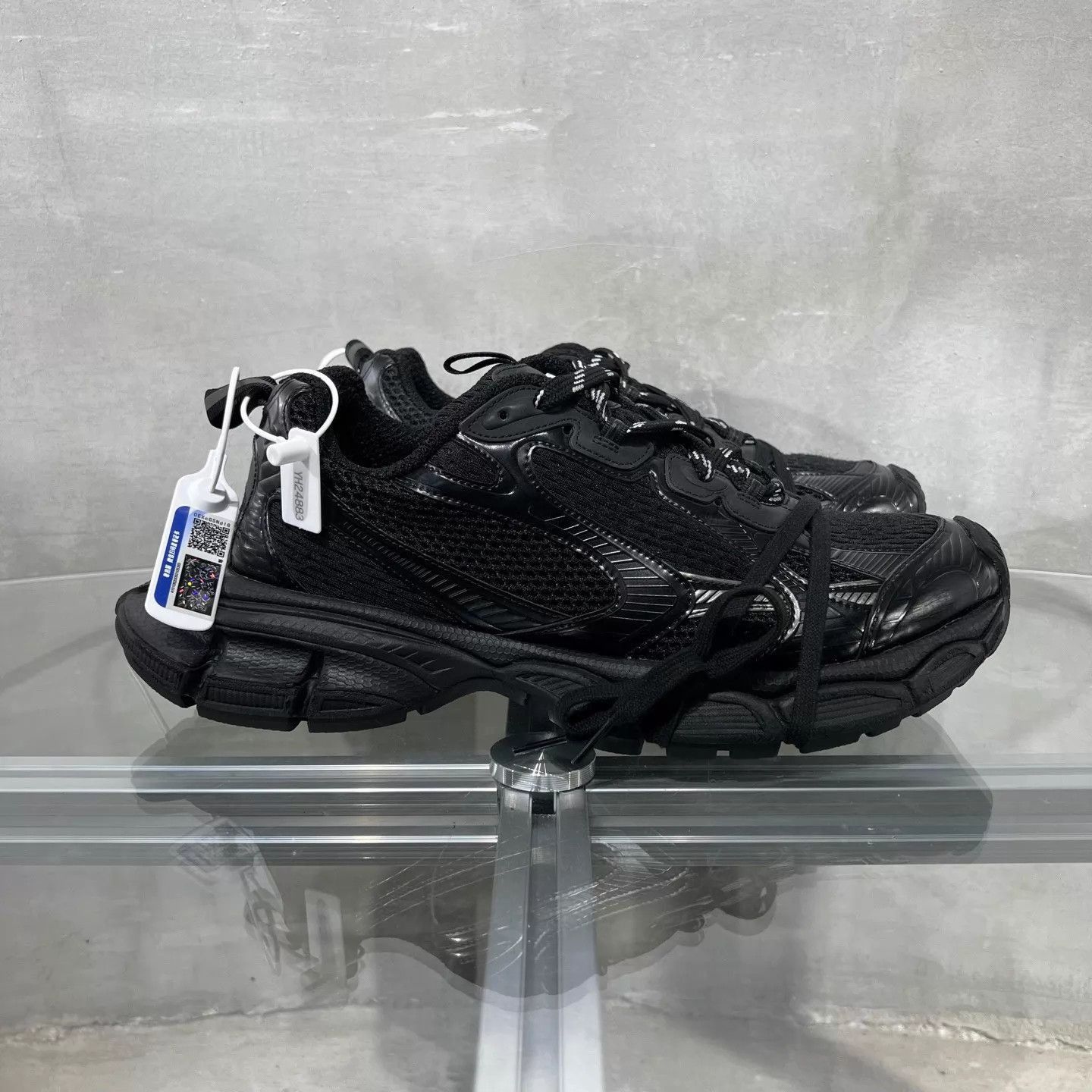 Balenciaga Black High-Top Sneakers Size 12 Size US 12 / EU 45 - 4 Thumbnail