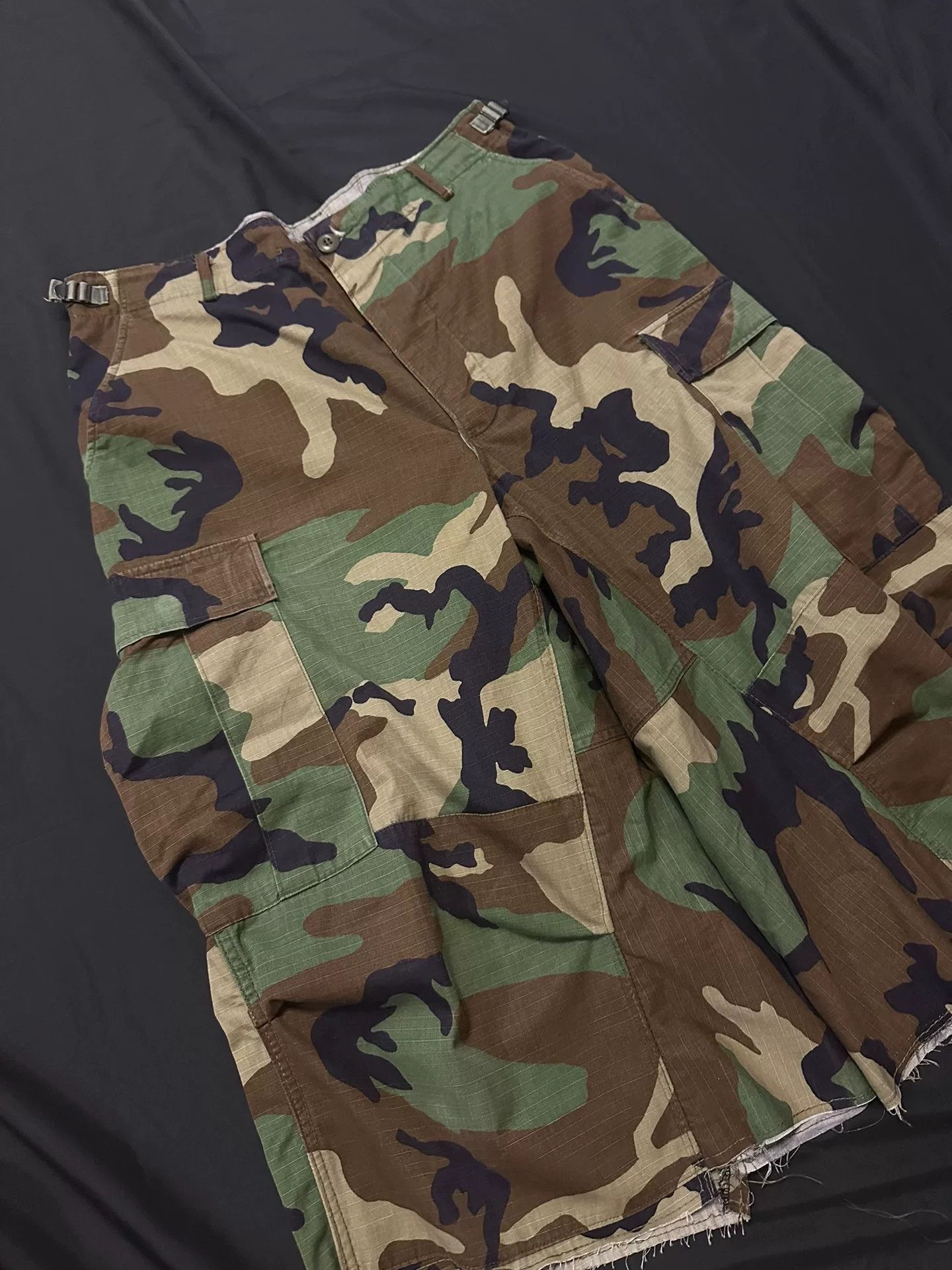 Vintage Vintage 80s Camo Cargo Remake Pants Size US 31 - 2 Thumbnail