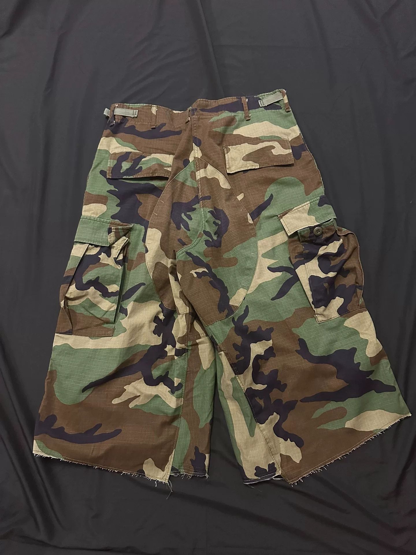 Vintage Vintage 80s Camo Cargo Remake Pants Size US 31 - 4 Thumbnail