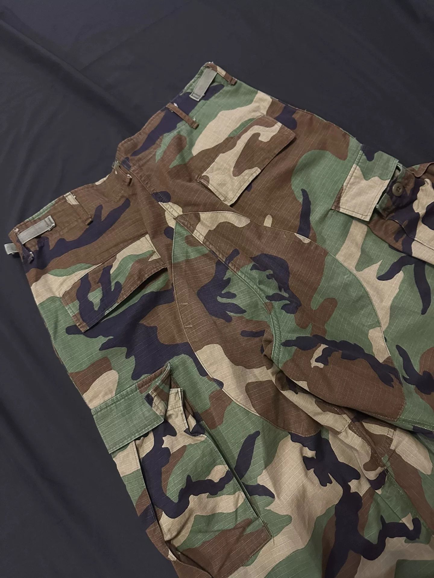 Vintage Vintage 80s Camo Cargo Remake Pants Size US 31 - 5 Thumbnail