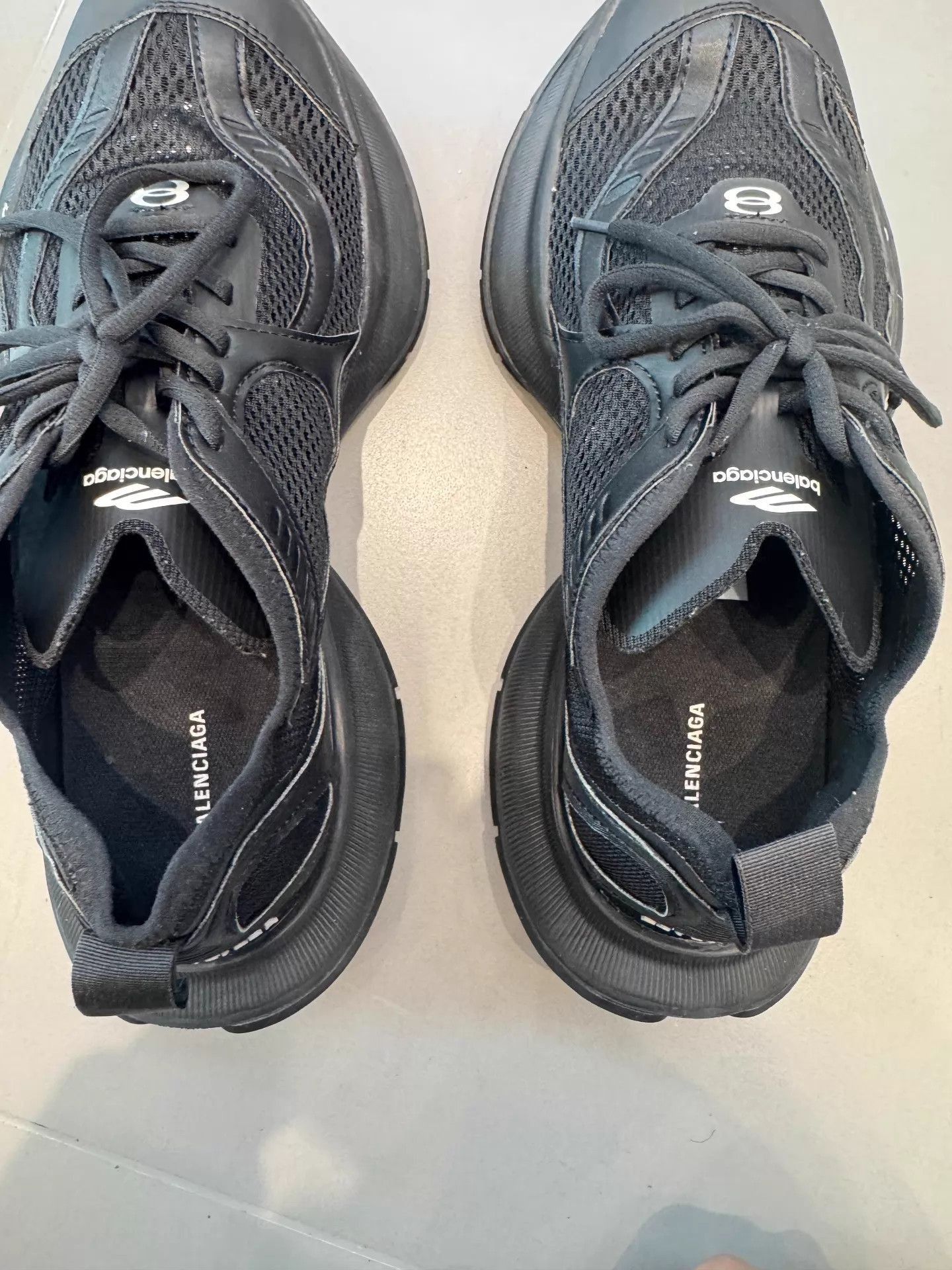 Balenciaga Black Low-Top Sneakers Size 8 Size US 8 / EU 41 - 3 Thumbnail