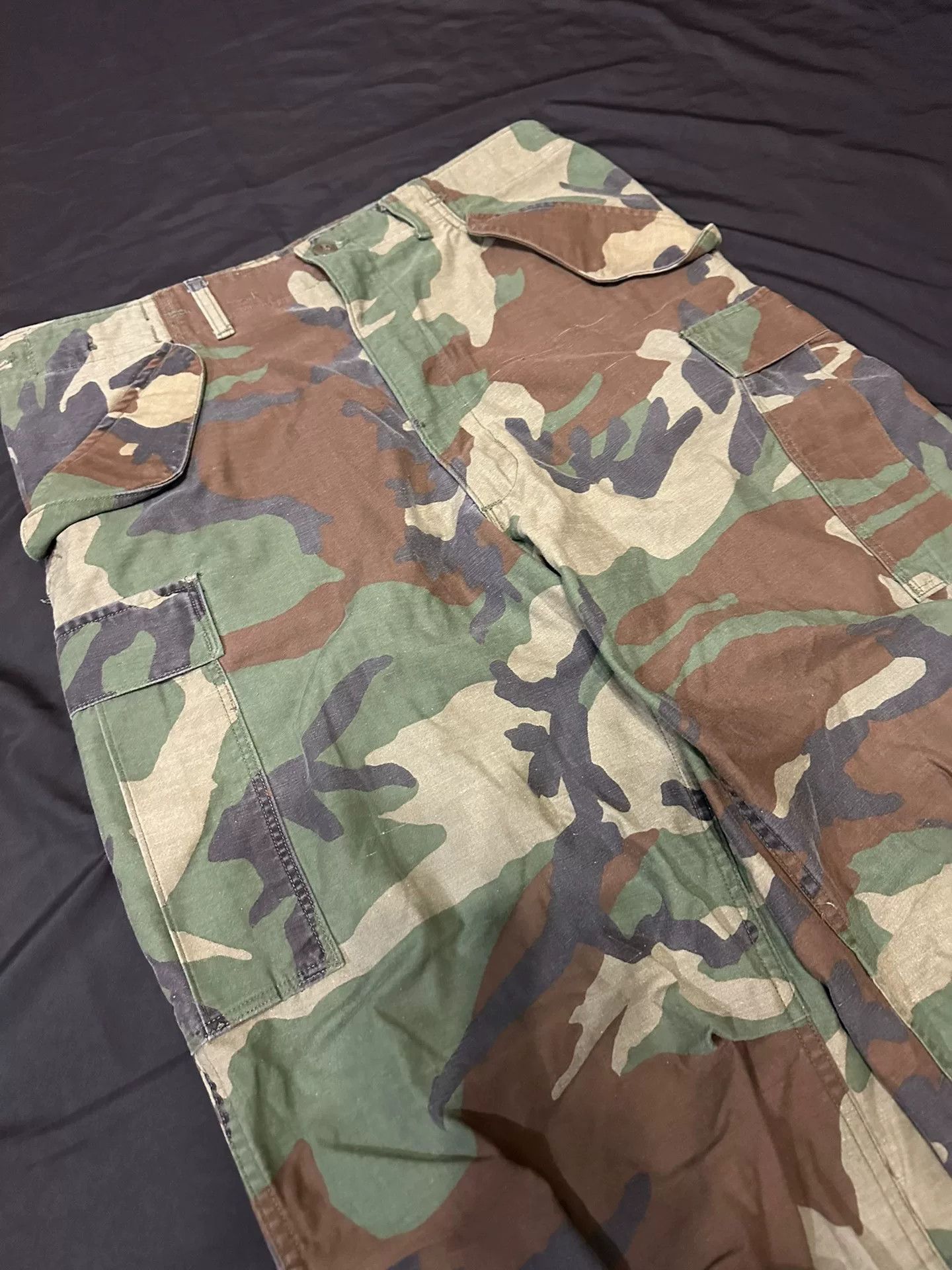 Vintage Vintage 80s M65 Camo Cargo Pants Size US 31 - 3 Thumbnail