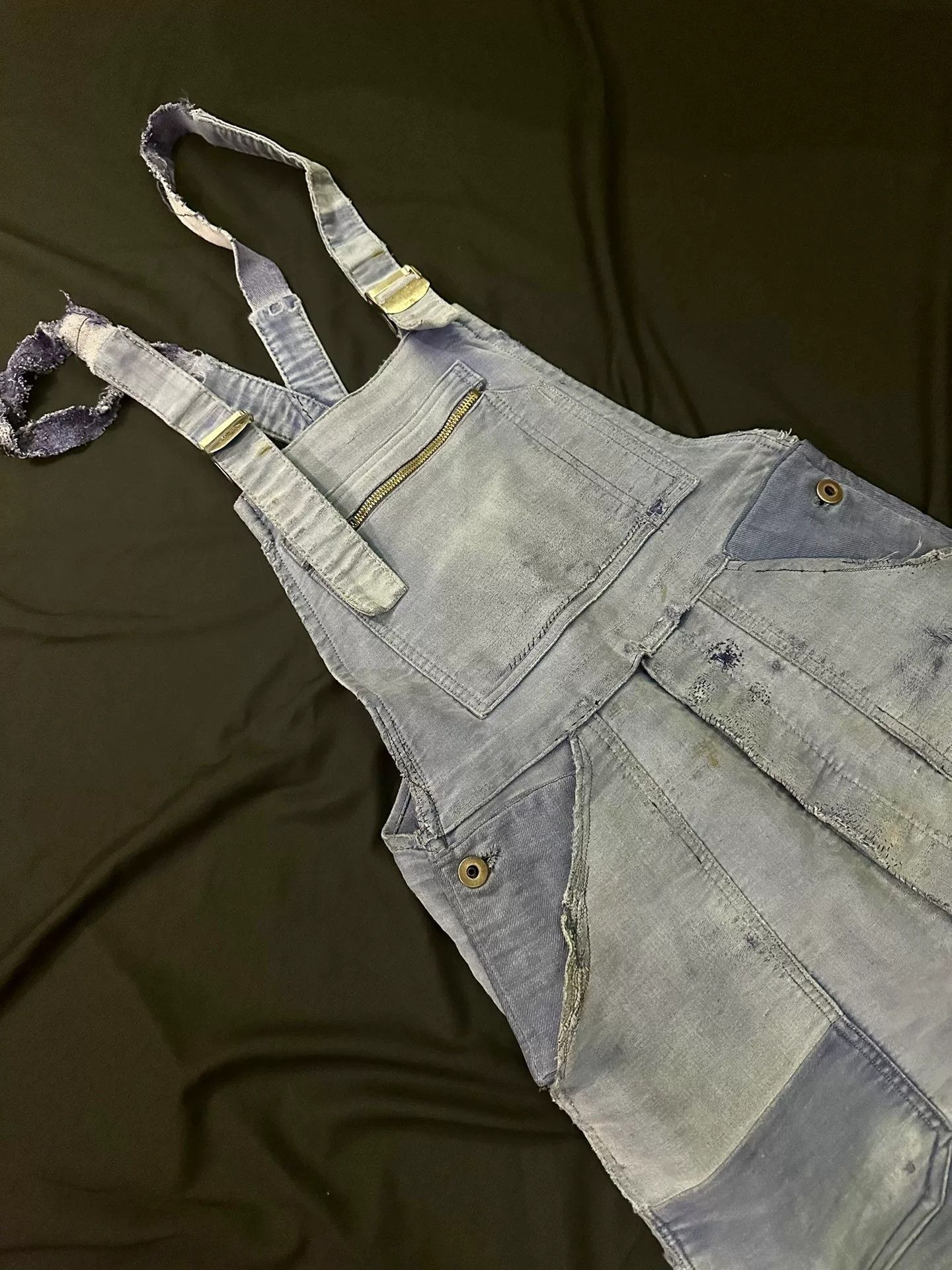 Vintage Vintage French Moleskin Workwear Overalls Size US 31 - 4 Thumbnail