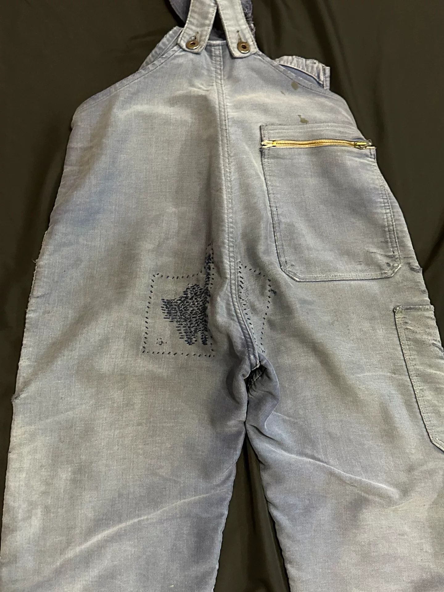 Vintage Vintage French Moleskin Workwear Overalls Size US 31 - 9 Thumbnail