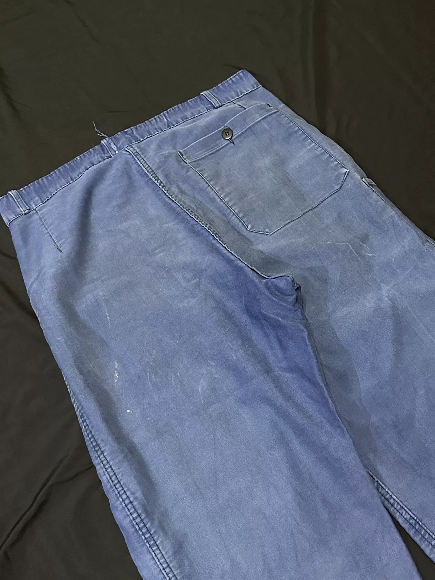 Vintage Vintage 50s French Workwear Moleskin Pants Size US 31 - 8 Thumbnail