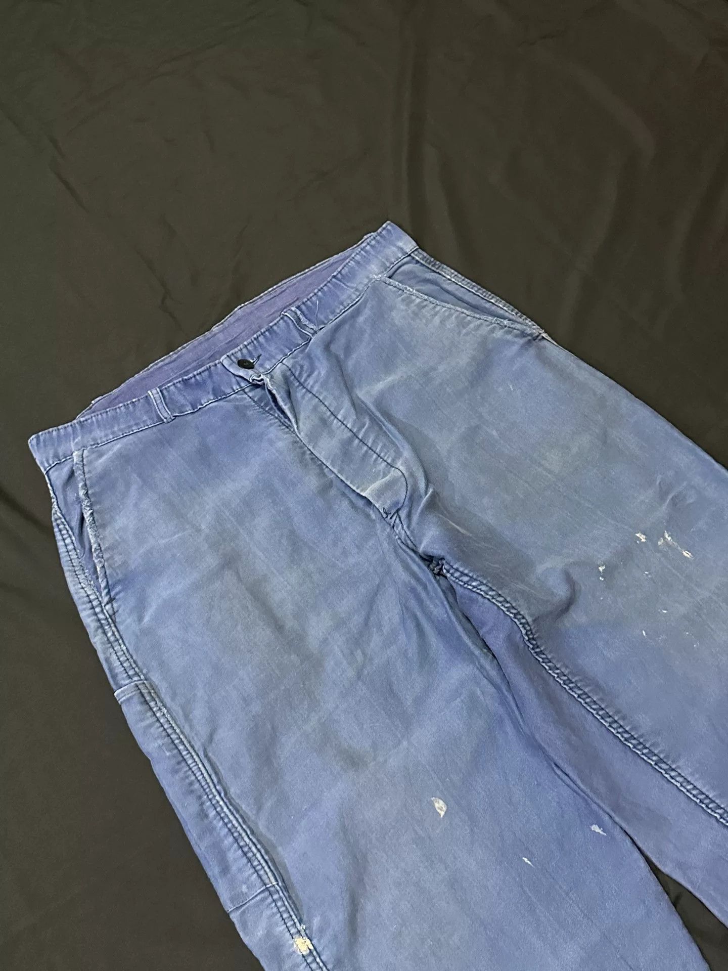 Vintage Vintage 50s French Workwear Moleskin Pants Size US 31 - 4 Thumbnail