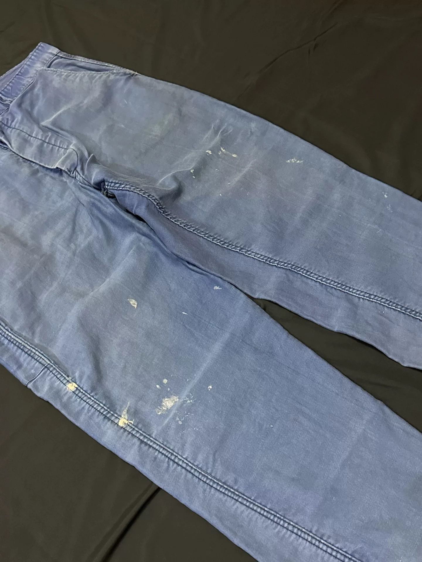 Vintage Vintage 50s French Workwear Moleskin Pants Size US 31 - 3 Thumbnail