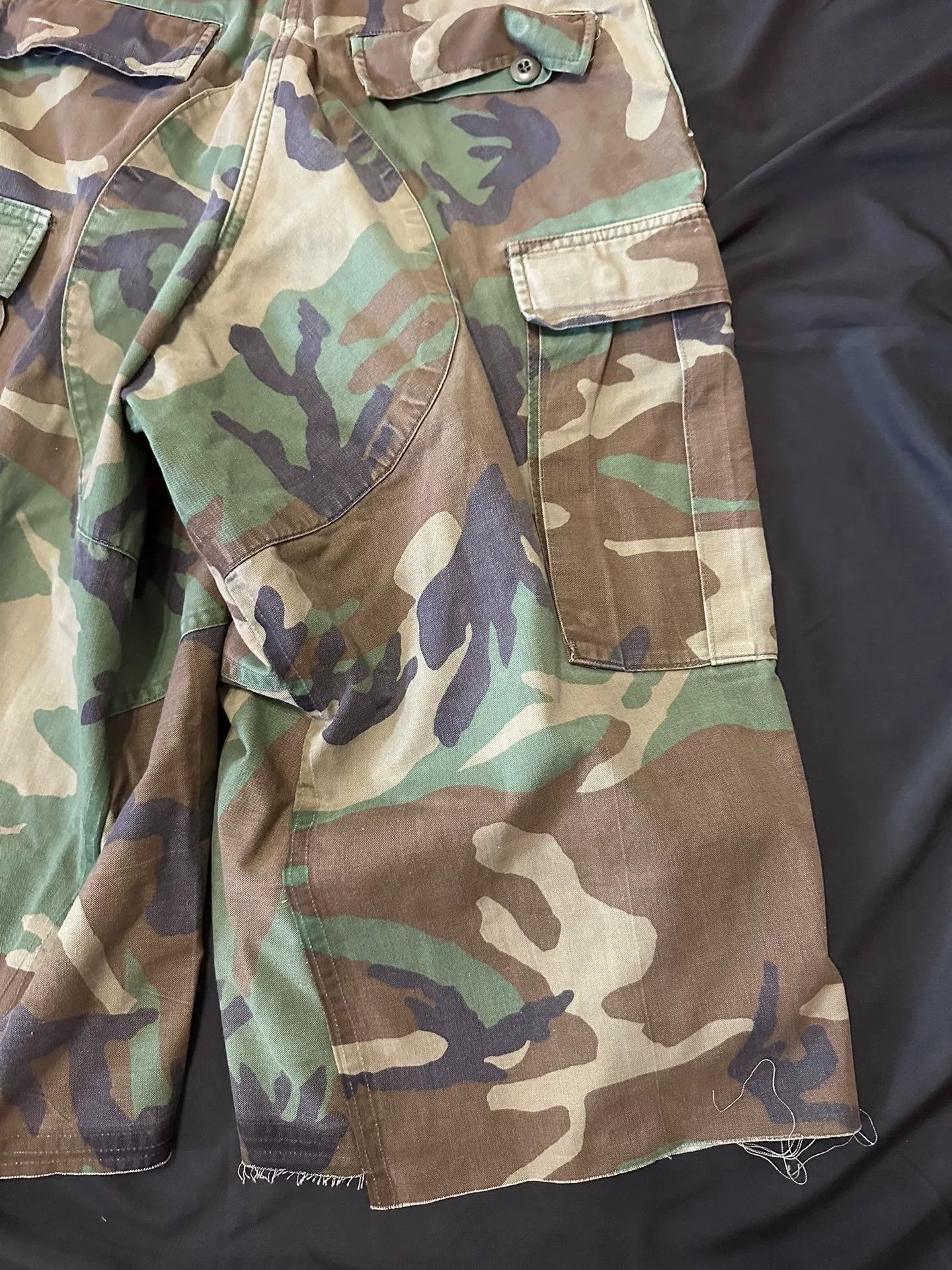 Vintage Vintage 80s 90s Camo Cargo Remake Pants Size US 31 - 5 Thumbnail