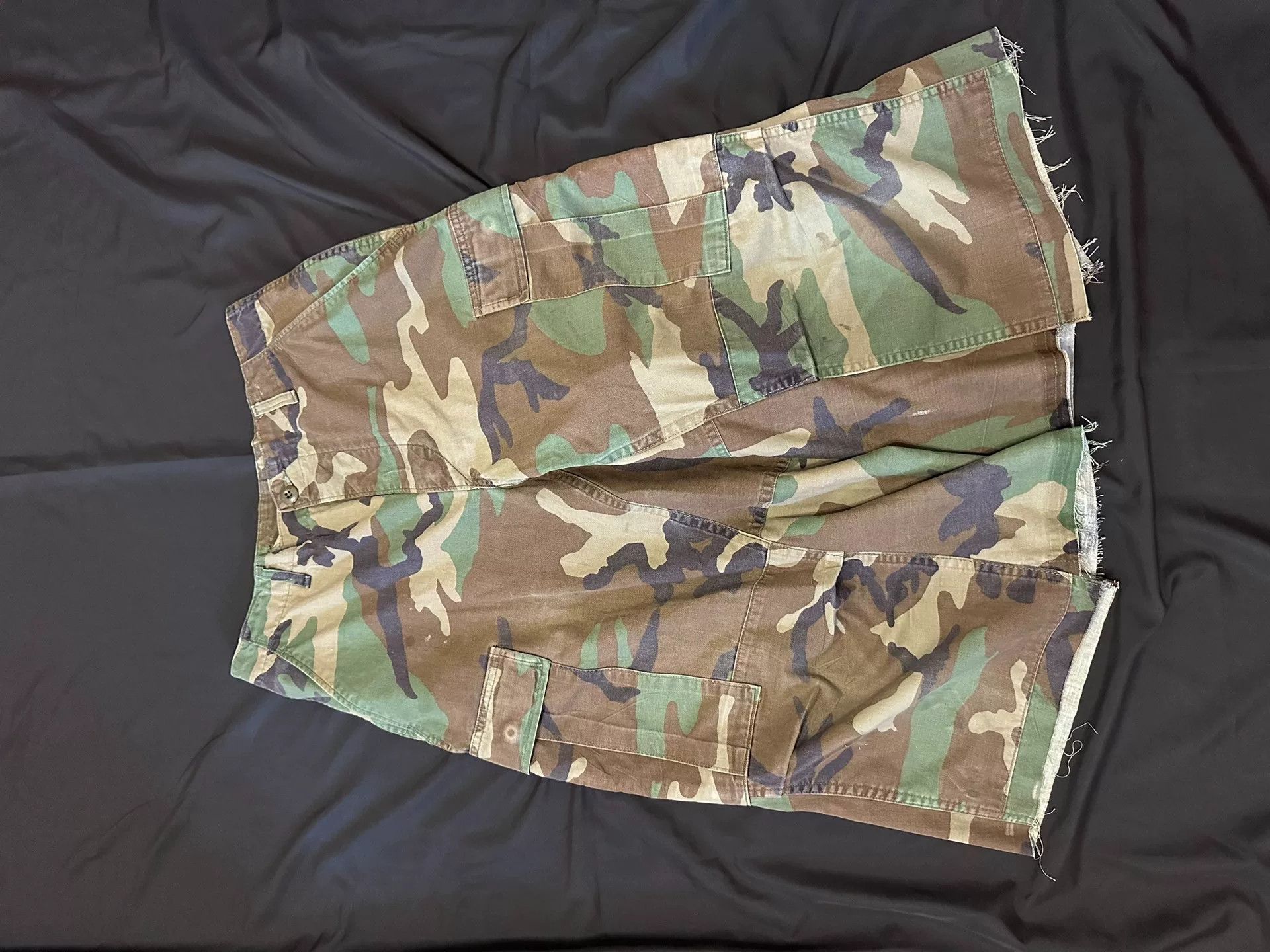 Vintage Vintage 80s 90s Camo Cargo Remake Pants Size US 31 - 4 Thumbnail