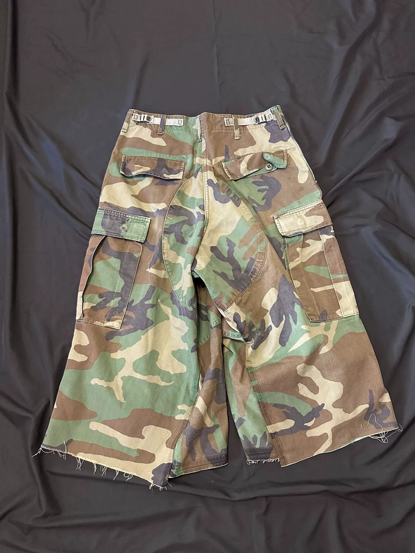 Vintage Vintage 80s 90s Camo Cargo Remake Pants Size US 31 - 2 Thumbnail