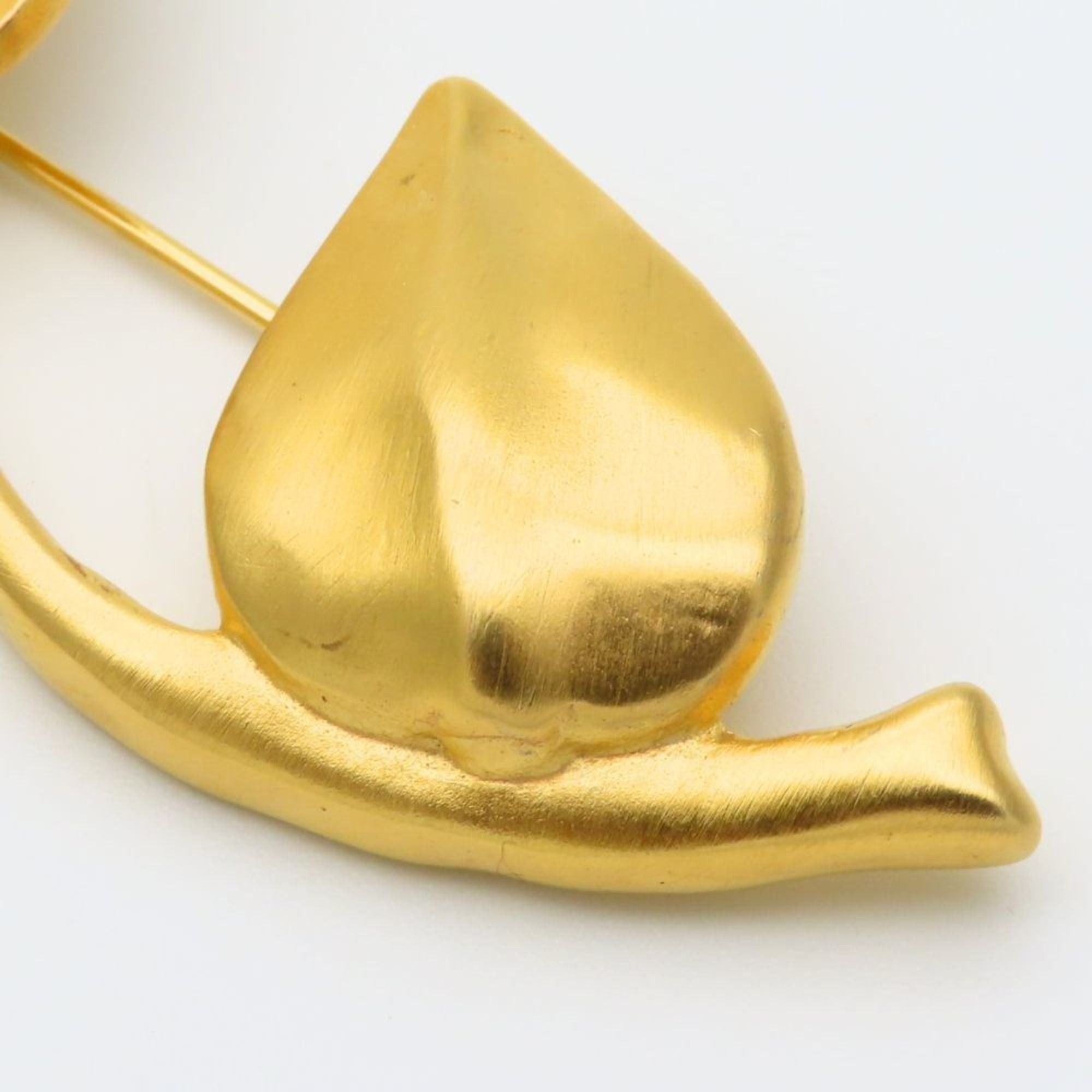 Givenchy Givenchy brooch, flower design, metal, gold plated, women's. Size ONE SIZE - 4 Thumbnail