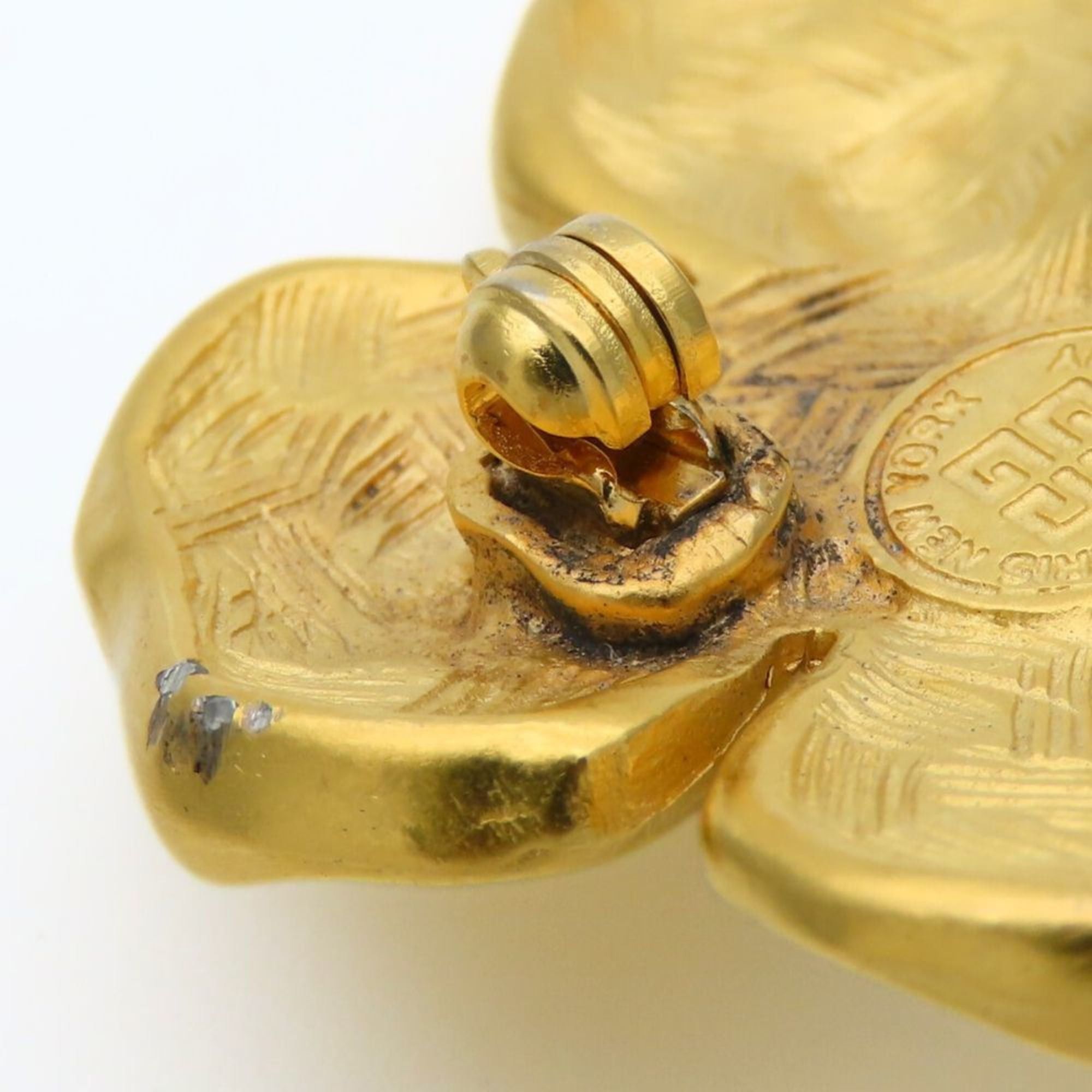Givenchy Givenchy brooch, flower design, metal, gold plated, women's. Size ONE SIZE - 6 Thumbnail