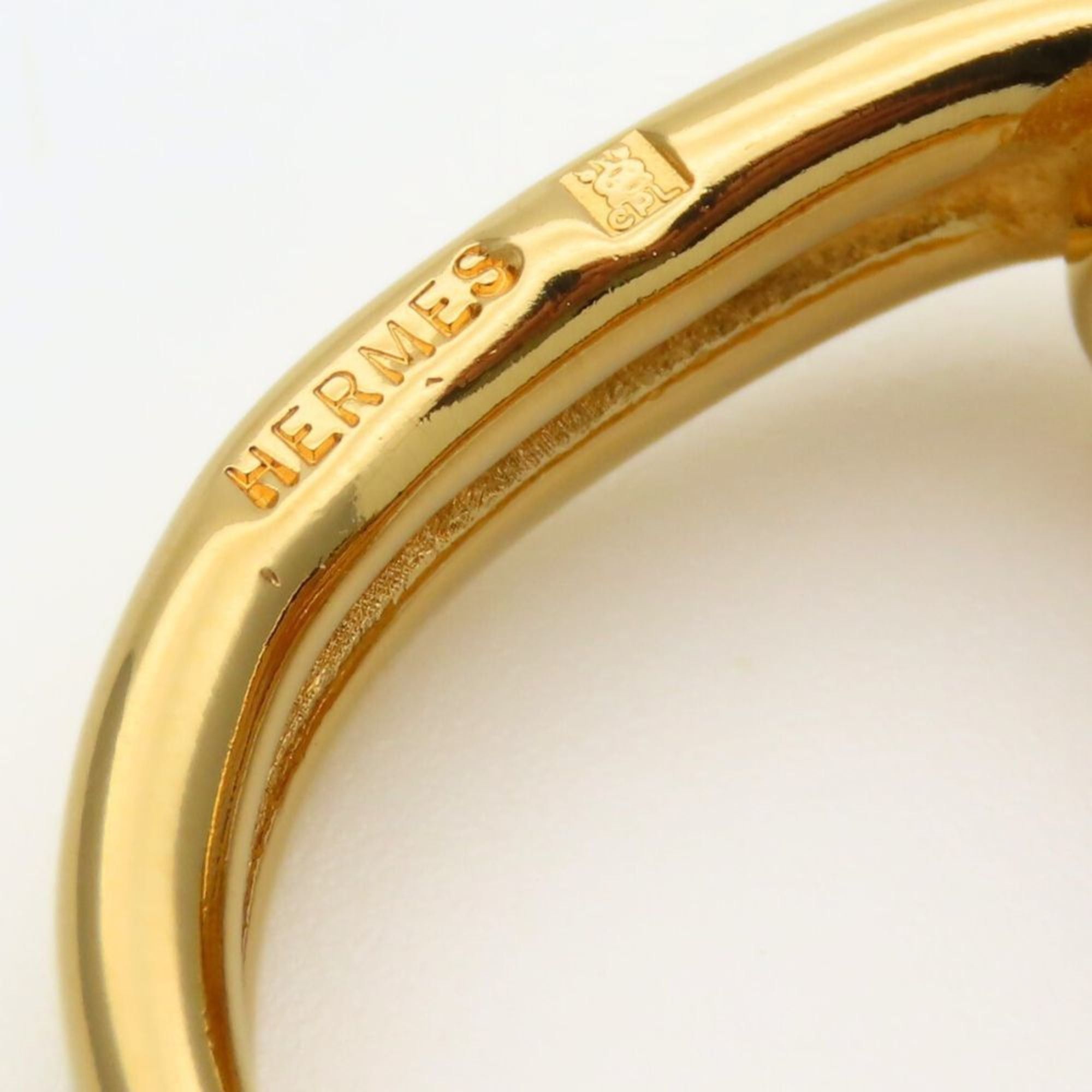 Hermes Hermes Scarf Ring Atame Metal Gold Plated GP Women's HERMES Size ONE SIZE - 3 Thumbnail