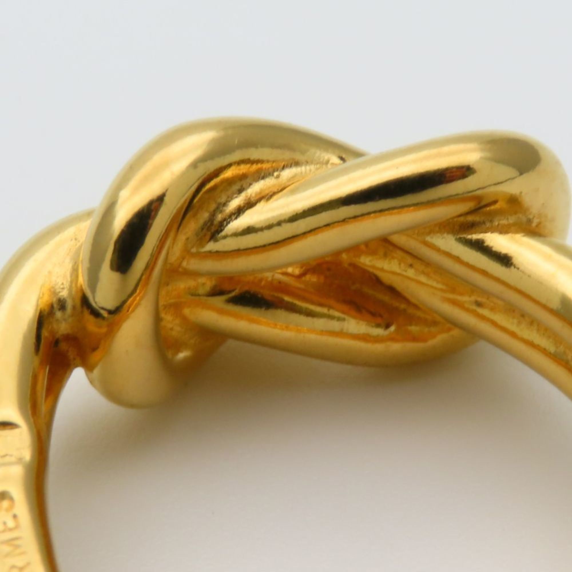 Hermes Hermes Scarf Ring Atame Metal Gold Plated GP Women's HERMES Size ONE SIZE - 5 Thumbnail