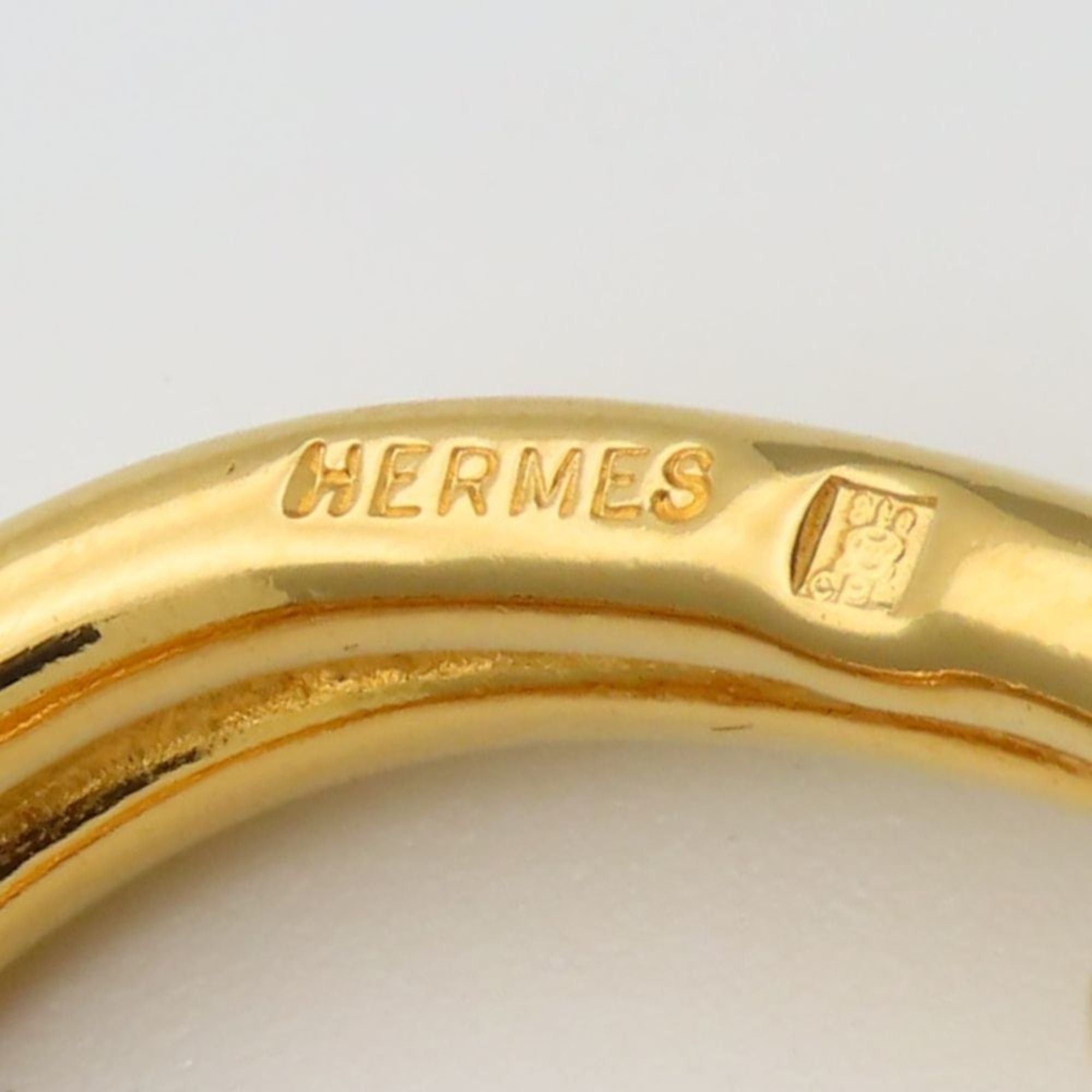 Hermes Hermes Scarf Ring Atame Metal Gold Plated GP Women's HERMES Size ONE SIZE - 3 Thumbnail