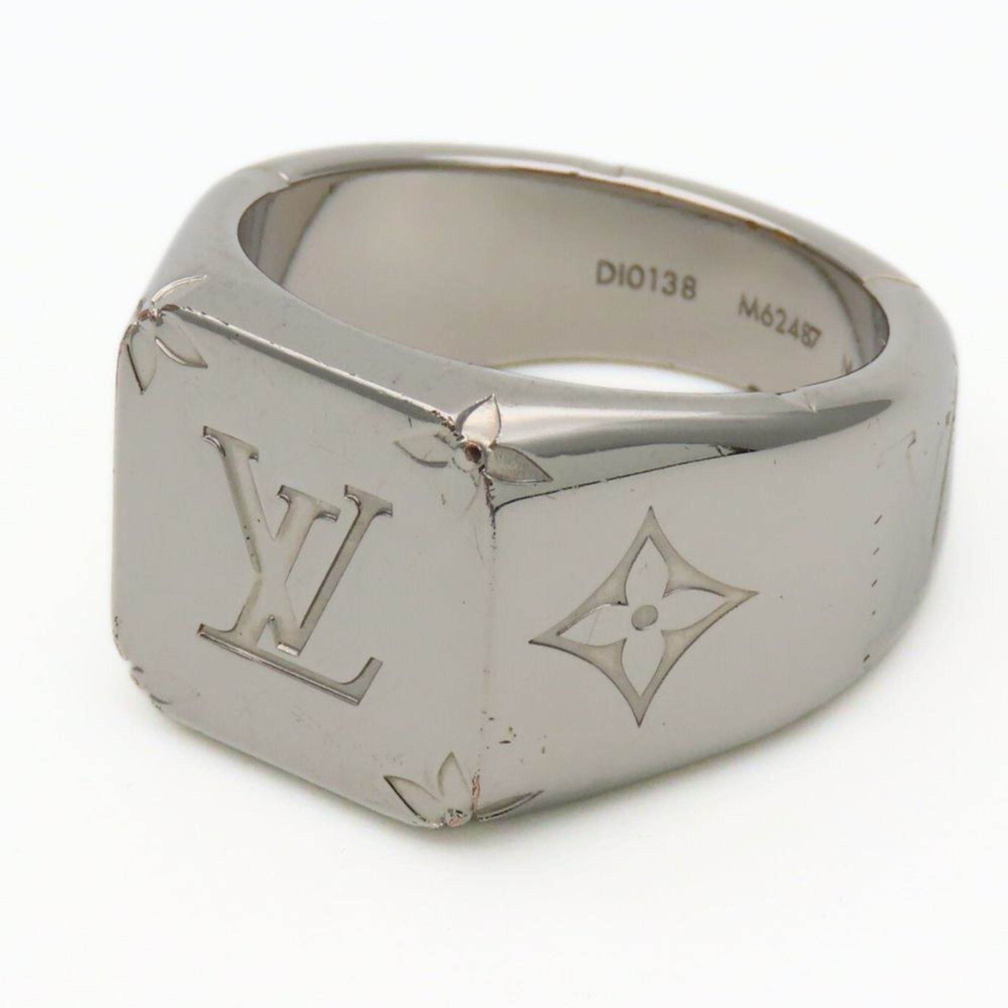 Louis Vuitton Louis Vuitton Signet Ring M62487 Monogram Metal Plated Men's LOUIS VUITTON Size ONE SIZE - 3 Thumbnail