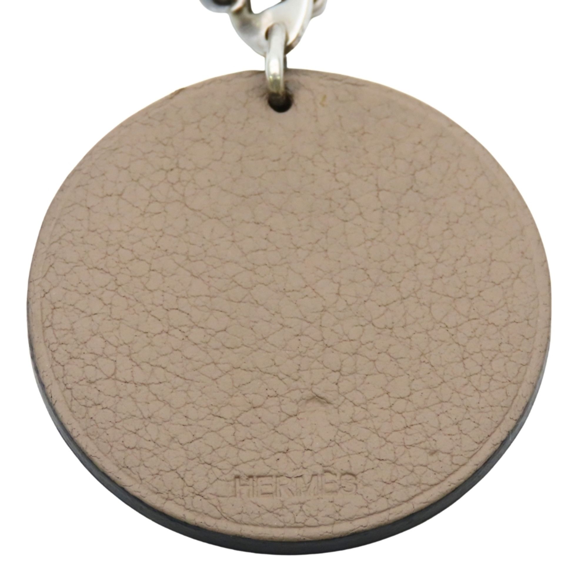 Hermes Hermes Bag Charm Hippopotamus Leather SV925 Greige Cabas Women's Men's HERMES Size ONE SIZE - 4 Thumbnail