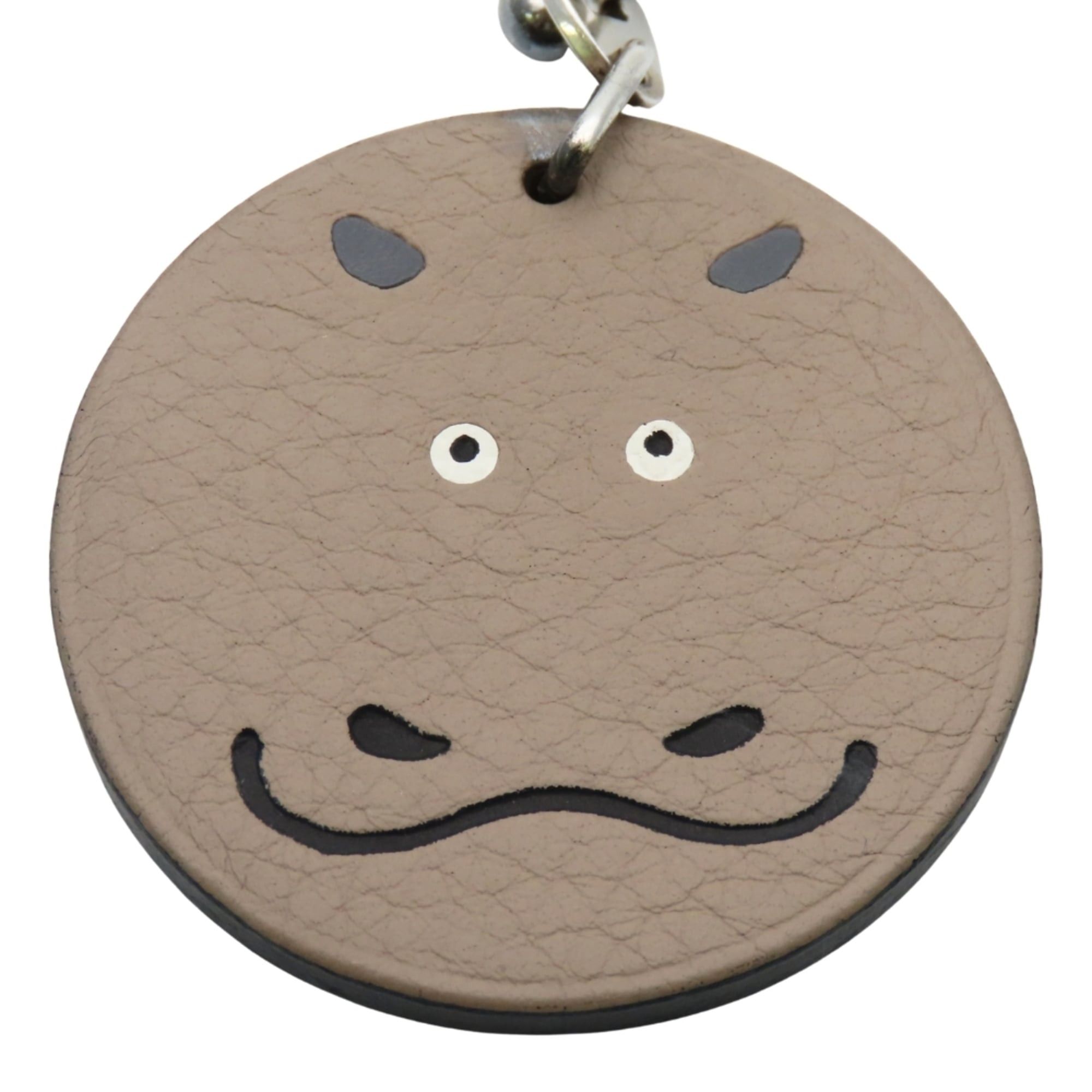 Hermes Hermes Bag Charm Hippopotamus Leather SV925 Greige Cabas Women's Men's HERMES Size ONE SIZE - 3 Thumbnail