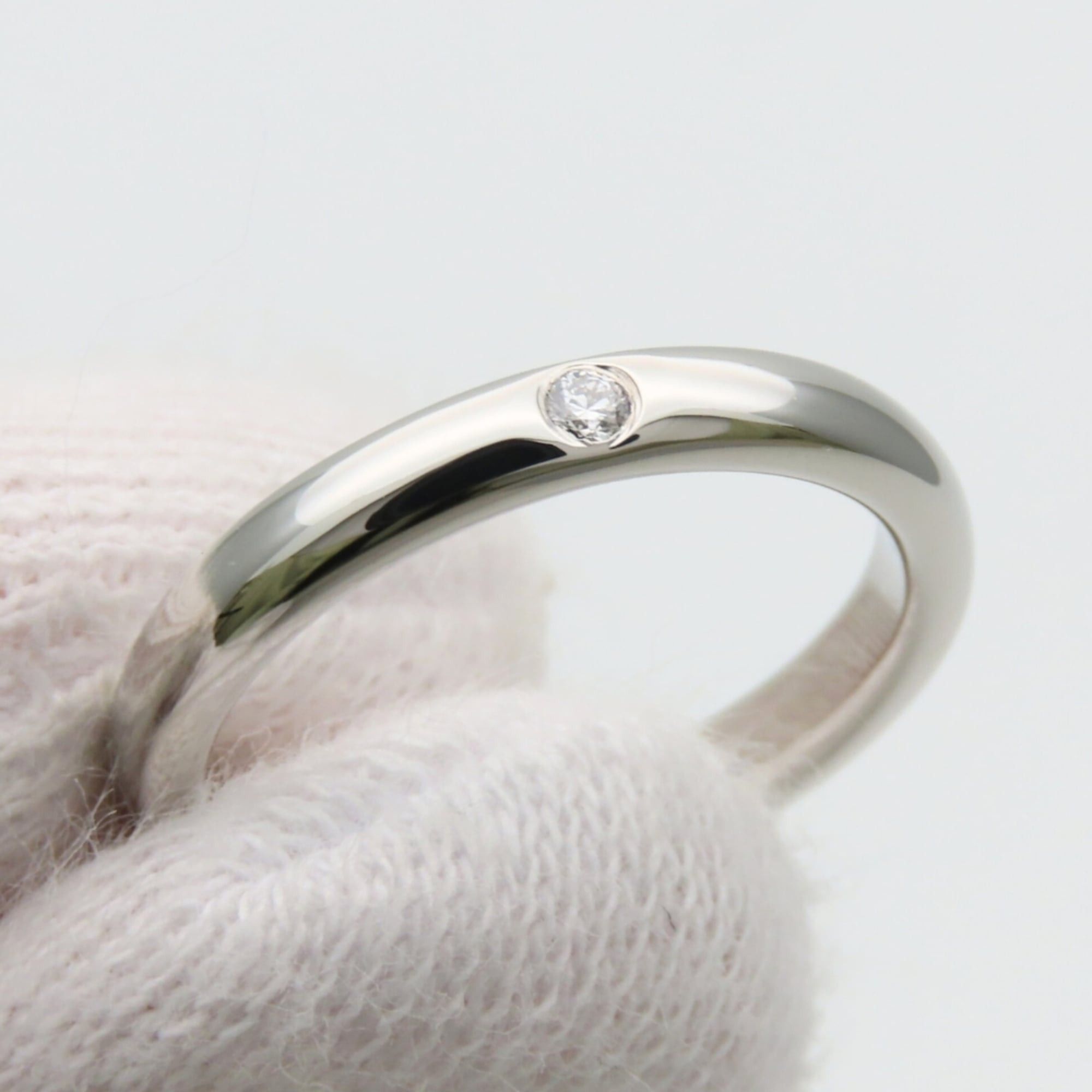 Tiffany & Co. Tiffany & Co. Stacking Band Ring, Platinum 950, Elsa Peretti Design, 1PD, Women's. Size ONE SIZE - 8 Thumbnail