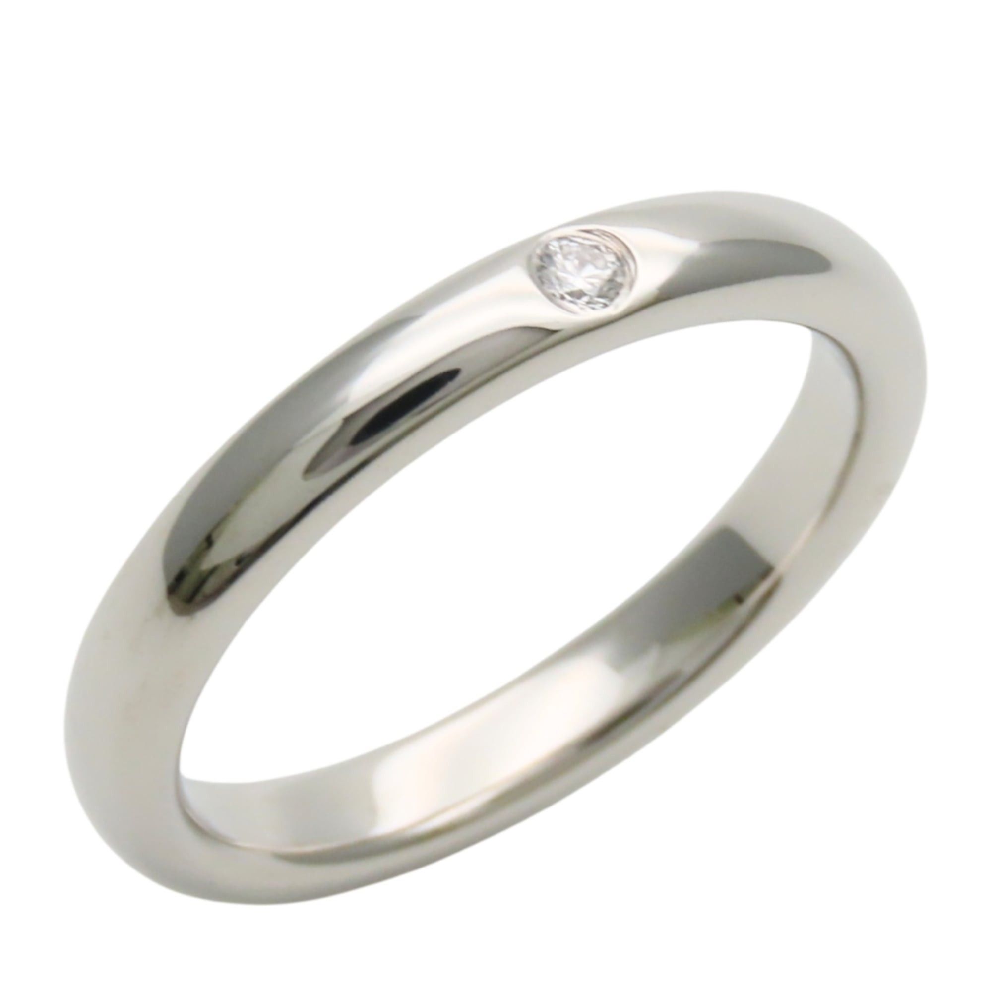 Tiffany & Co. Tiffany & Co. Stacking Band Ring, Platinum 950, Elsa Peretti Design, 1PD, Women's. Size ONE SIZE - 2 Thumbnail