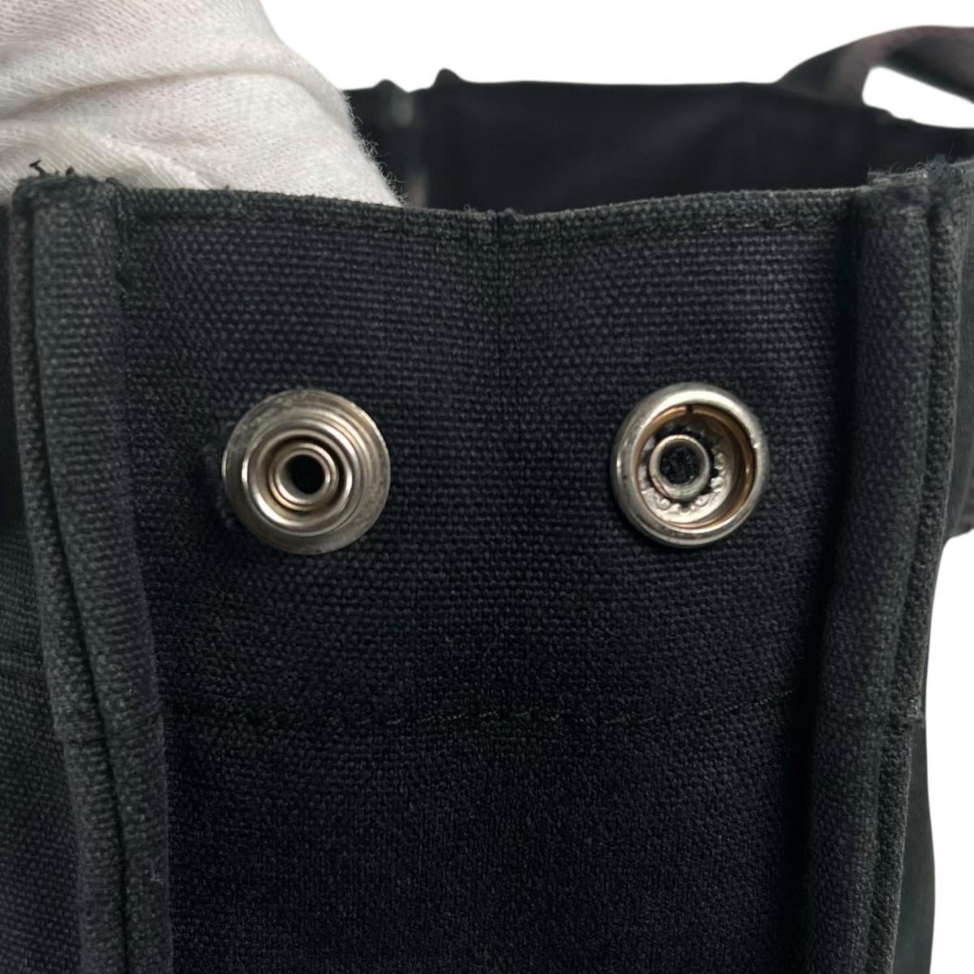 Hermes Hermes Tote Bag Handbag Canvas Fourre-Tout PM Black Size ONE SIZE - 18 Thumbnail