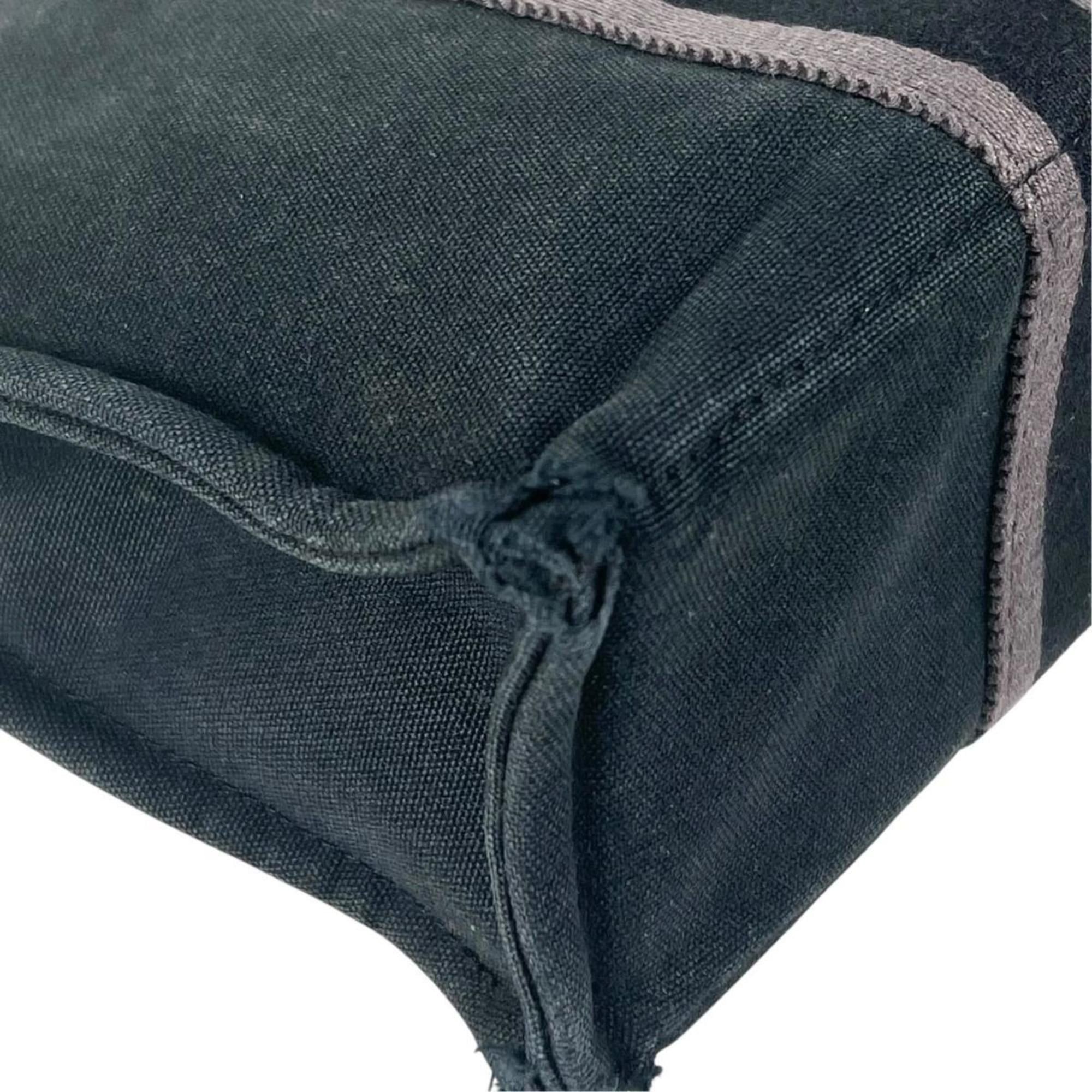 Hermes Hermes Tote Bag Handbag Canvas Fourre-Tout PM Black Size ONE SIZE - 9 Thumbnail