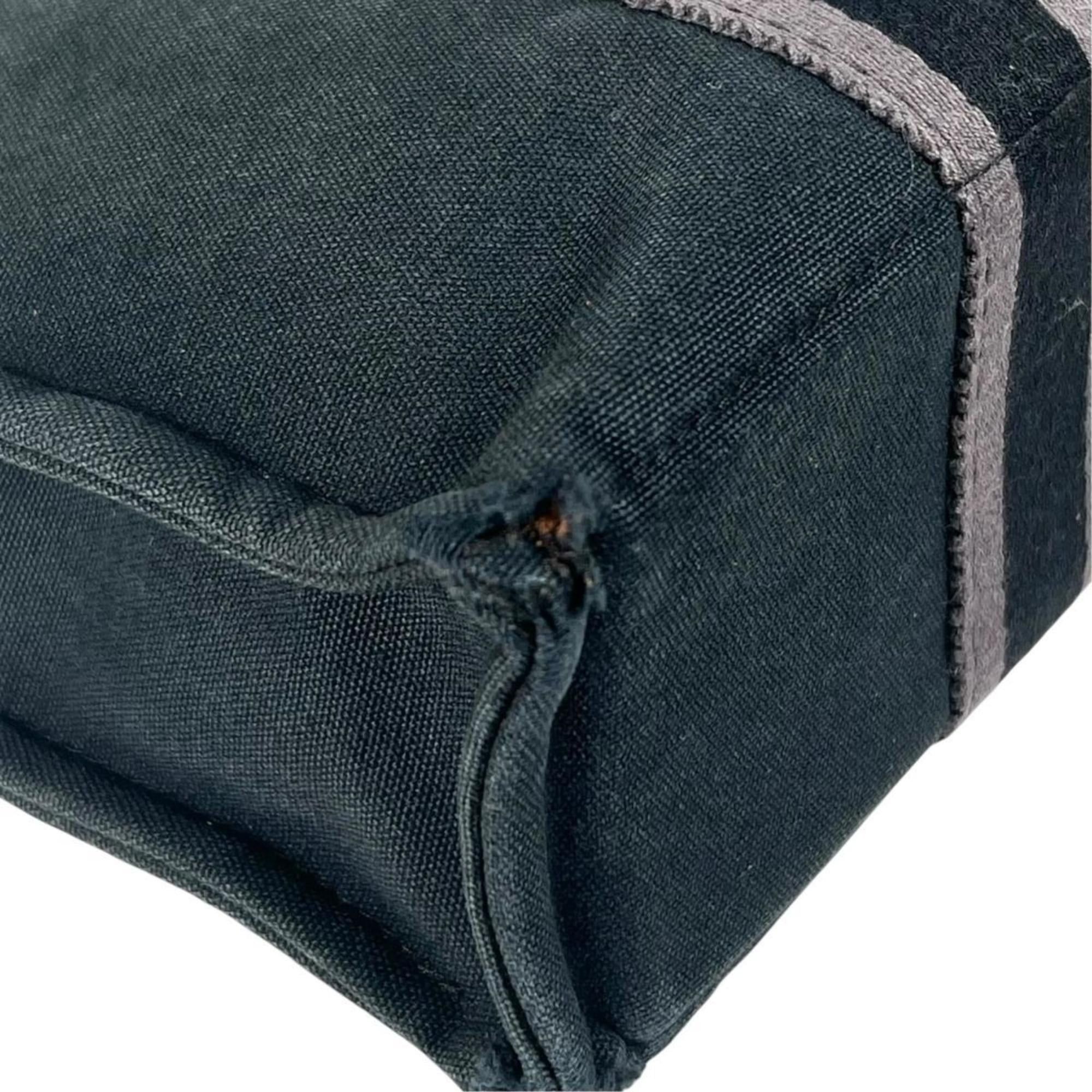Hermes Hermes Tote Bag Handbag Canvas Fourre-Tout PM Black Size ONE SIZE - 7 Thumbnail