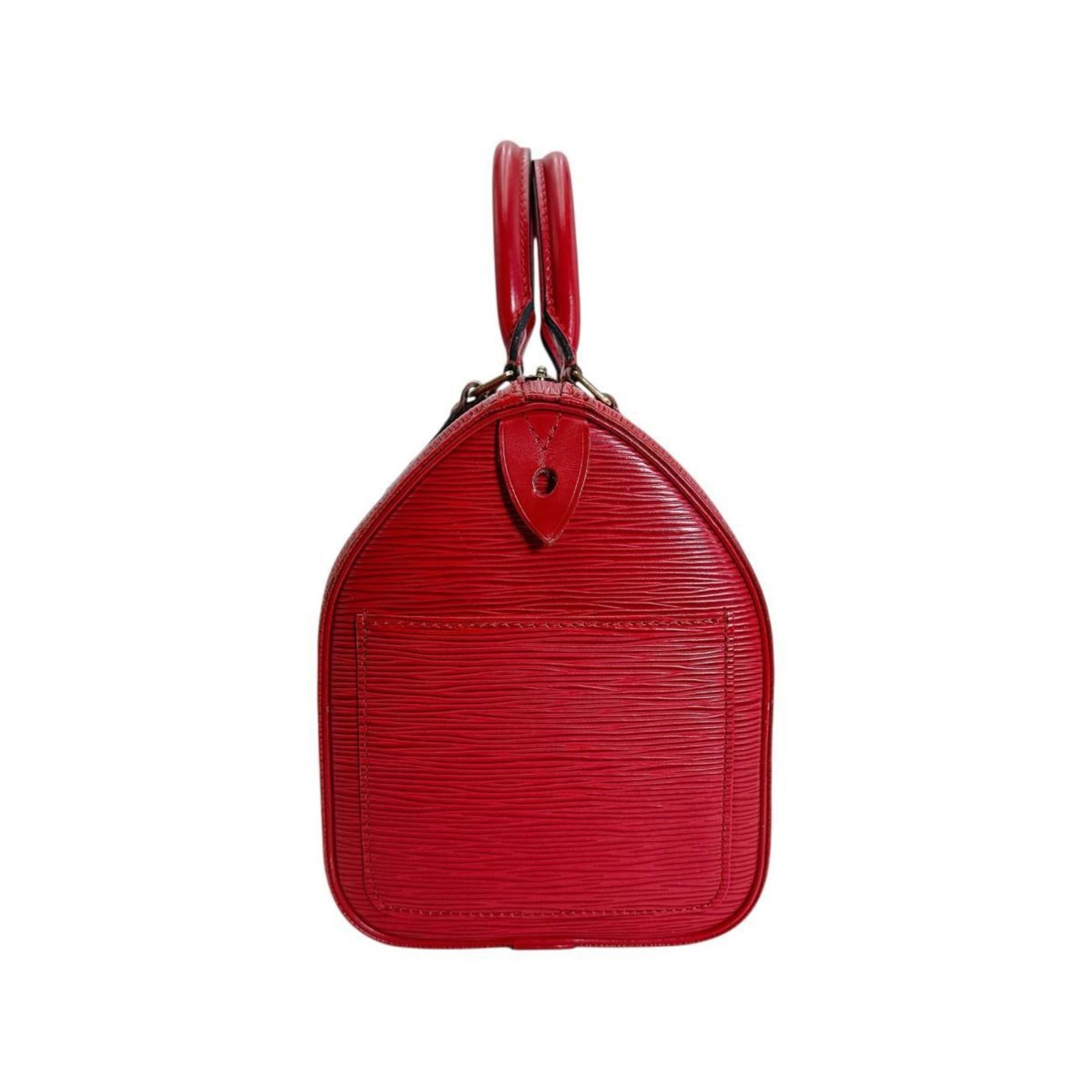 Louis Vuitton Louis Vuitton Speedy 25 handbag, Epi leather, M43017, Castilian Red. Size ONE SIZE - 3 Thumbnail