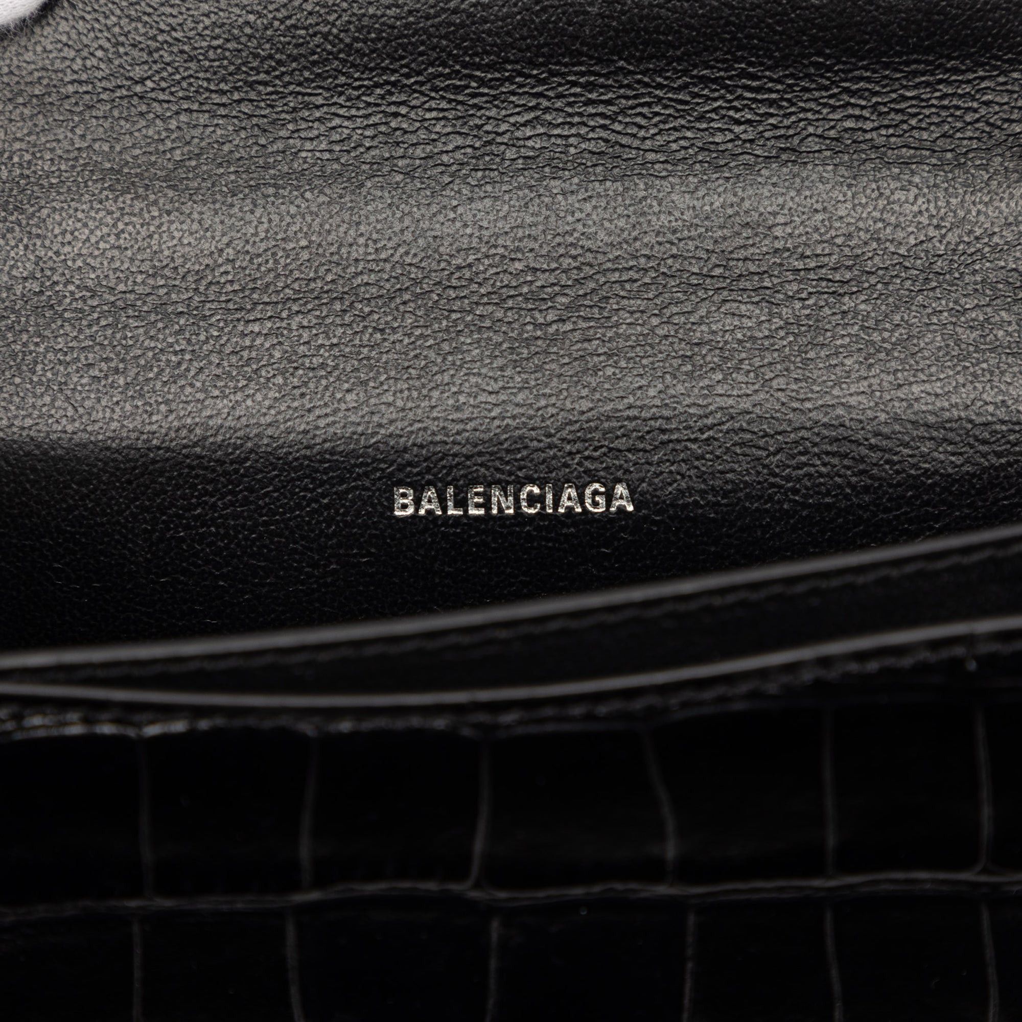 Balenciaga Croc Embossed Leather Sharp Belt Bag XS Size ONE SIZE - 6 Thumbnail
