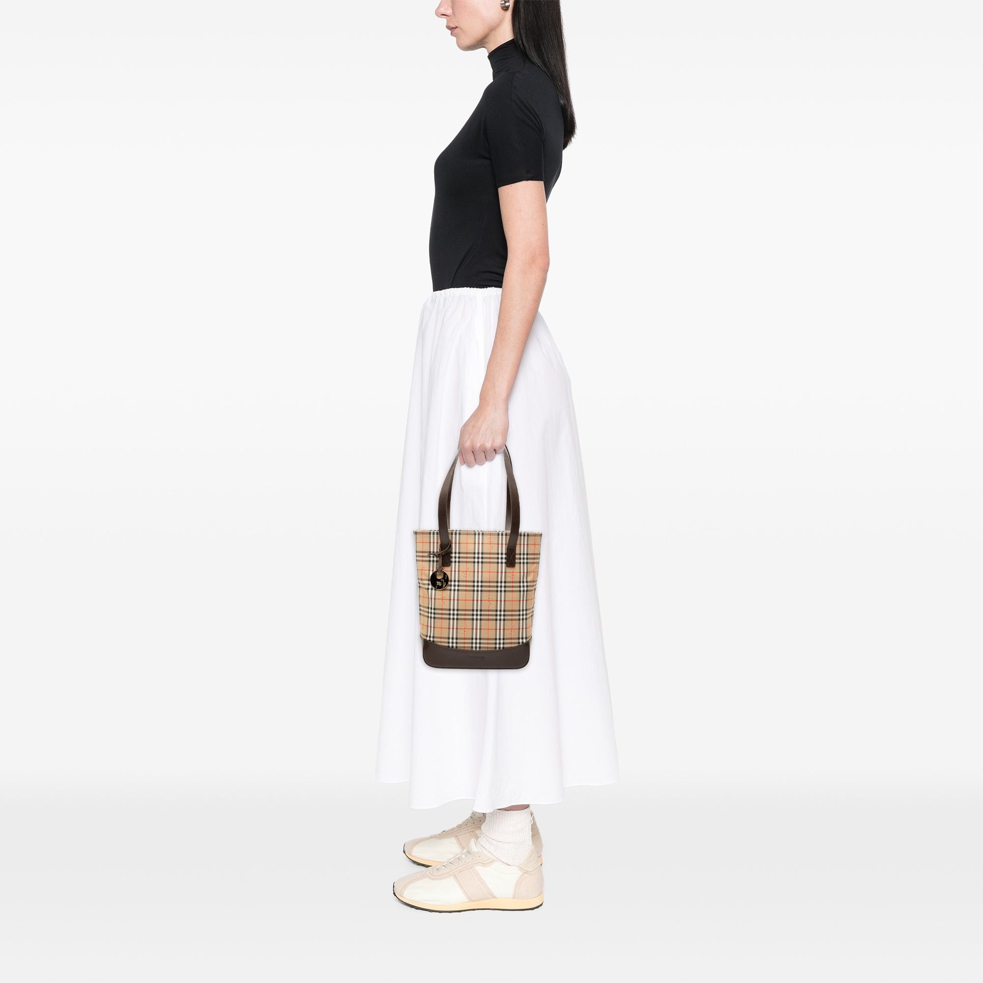 Burberry Haymarket Check Canvas Tote Size ONE SIZE - 6 Thumbnail