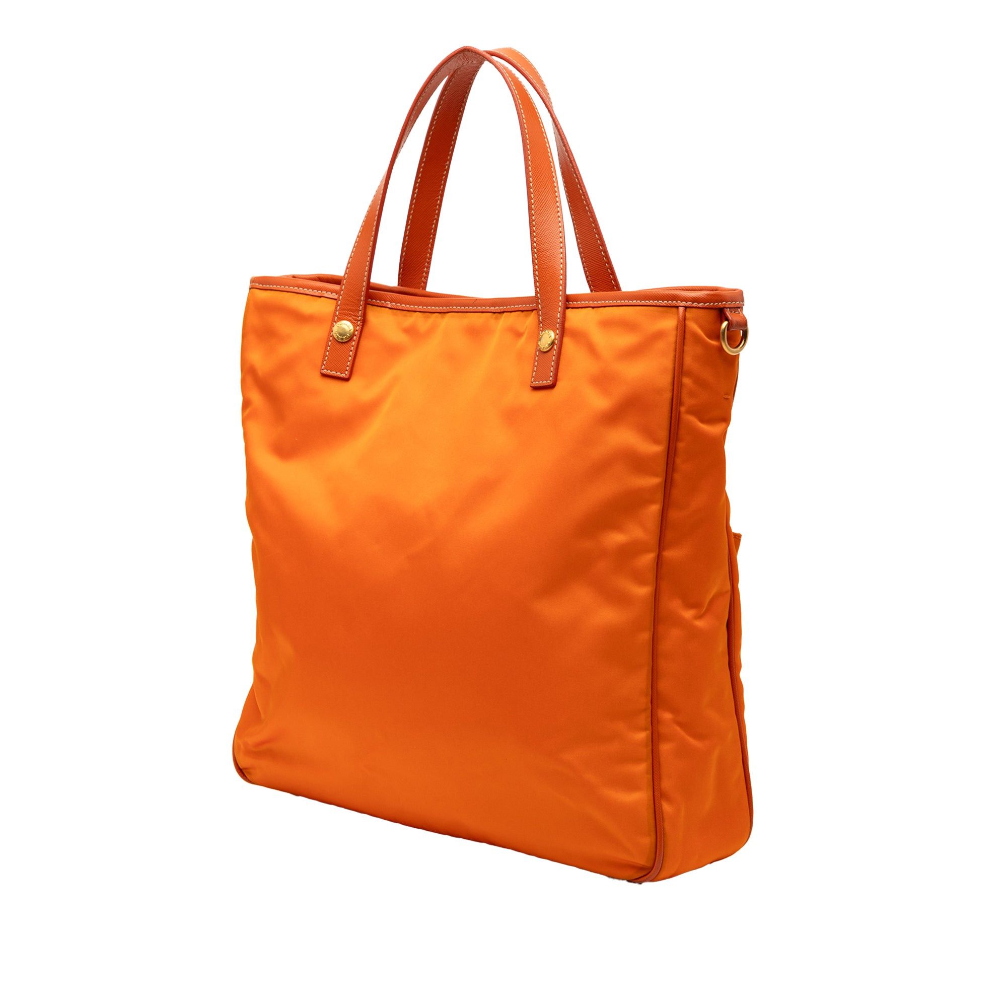 Prada Saffiano Trimmed Tessuto Logo Oro Satchel Size ONE SIZE - 2 Thumbnail