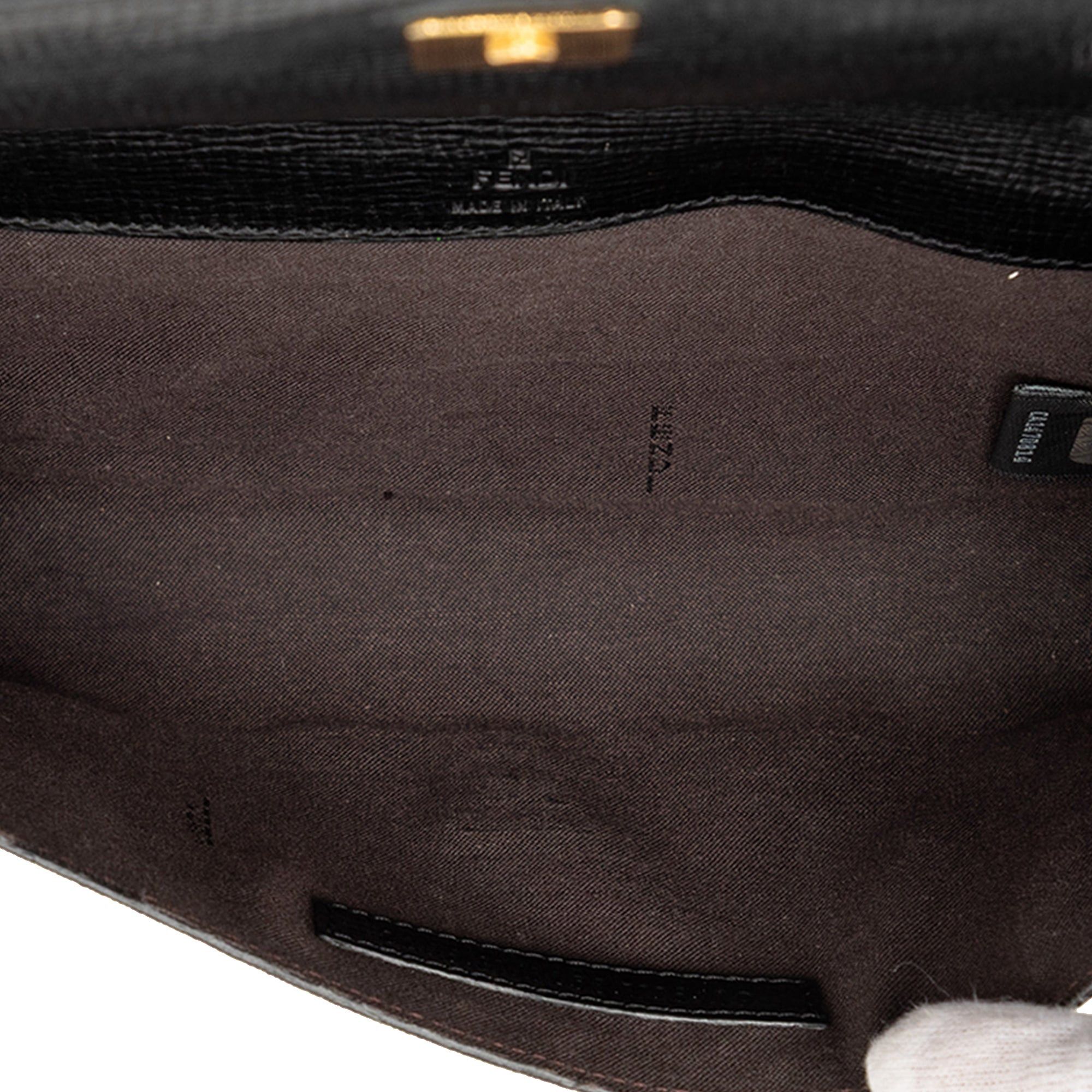 Fendi Zucchino Coated Canvas Flap Belt Bag Size ONE SIZE - 4 Thumbnail