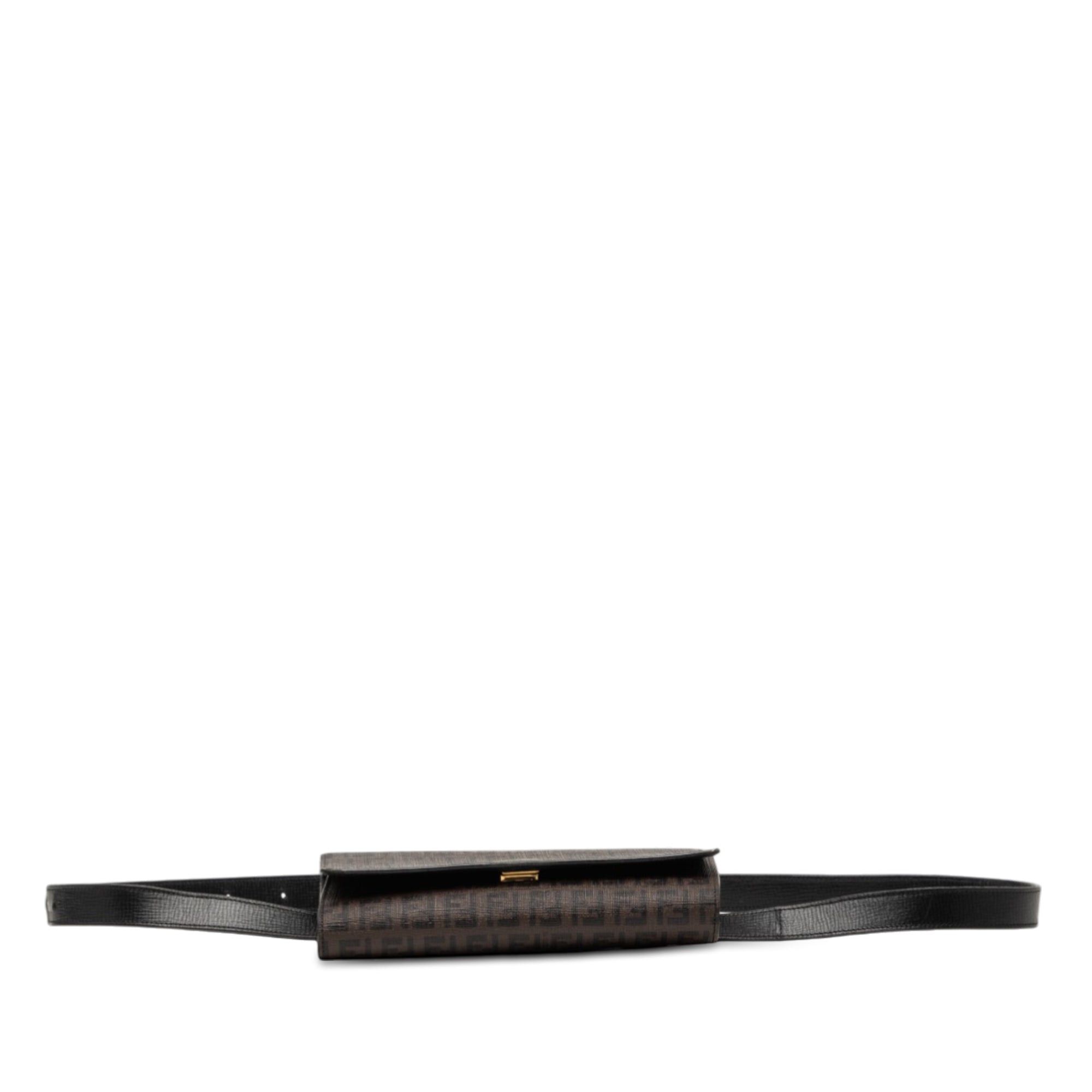 Fendi Zucchino Coated Canvas Flap Belt Bag Size ONE SIZE - 3 Thumbnail