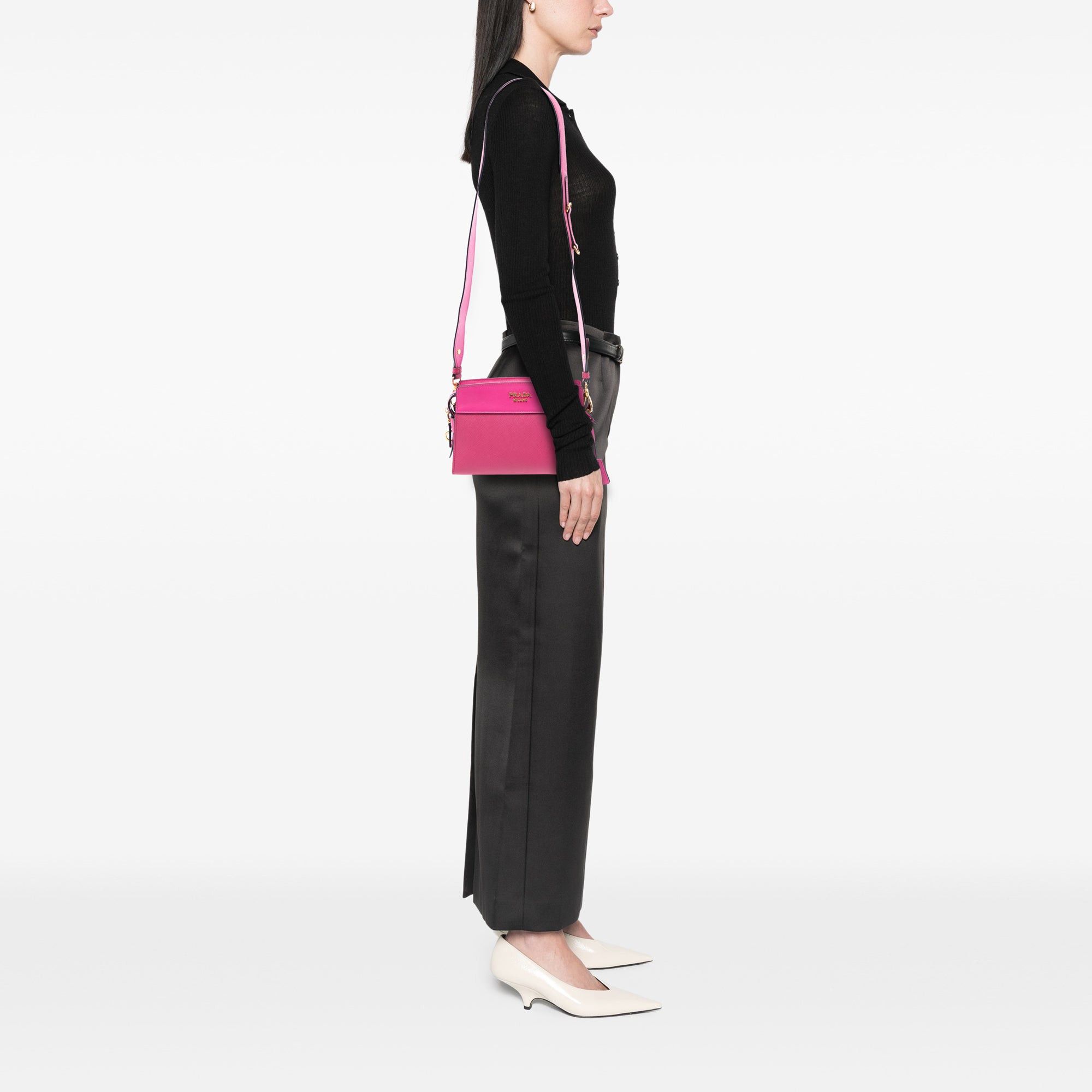 Prada Saffiano and City Calf Esplanade Crossbody Size ONE SIZE - 6 Thumbnail