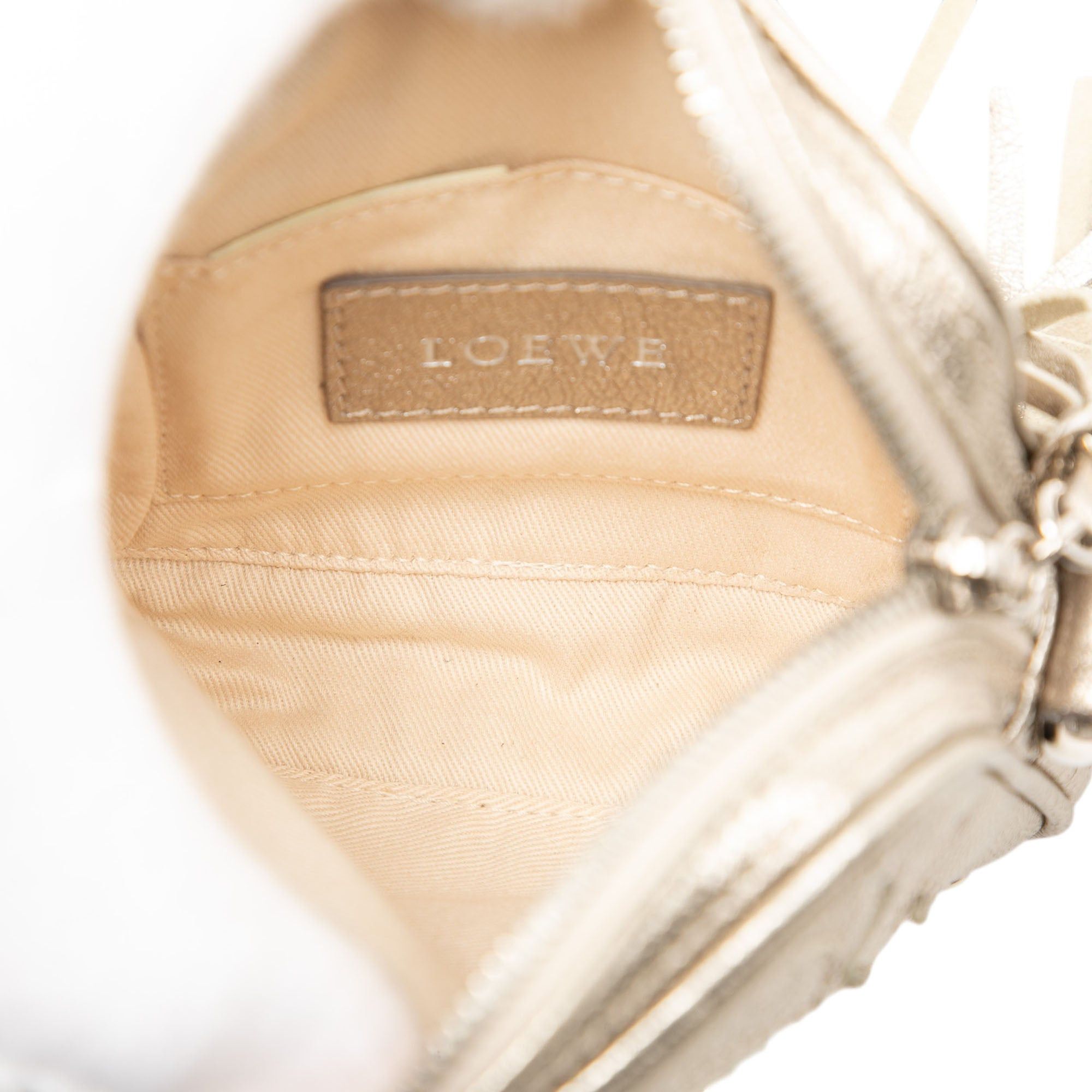 Loewe Mini Metallic Goatskin Anagram Tassel Crossbody Size ONE SIZE - 4 Thumbnail