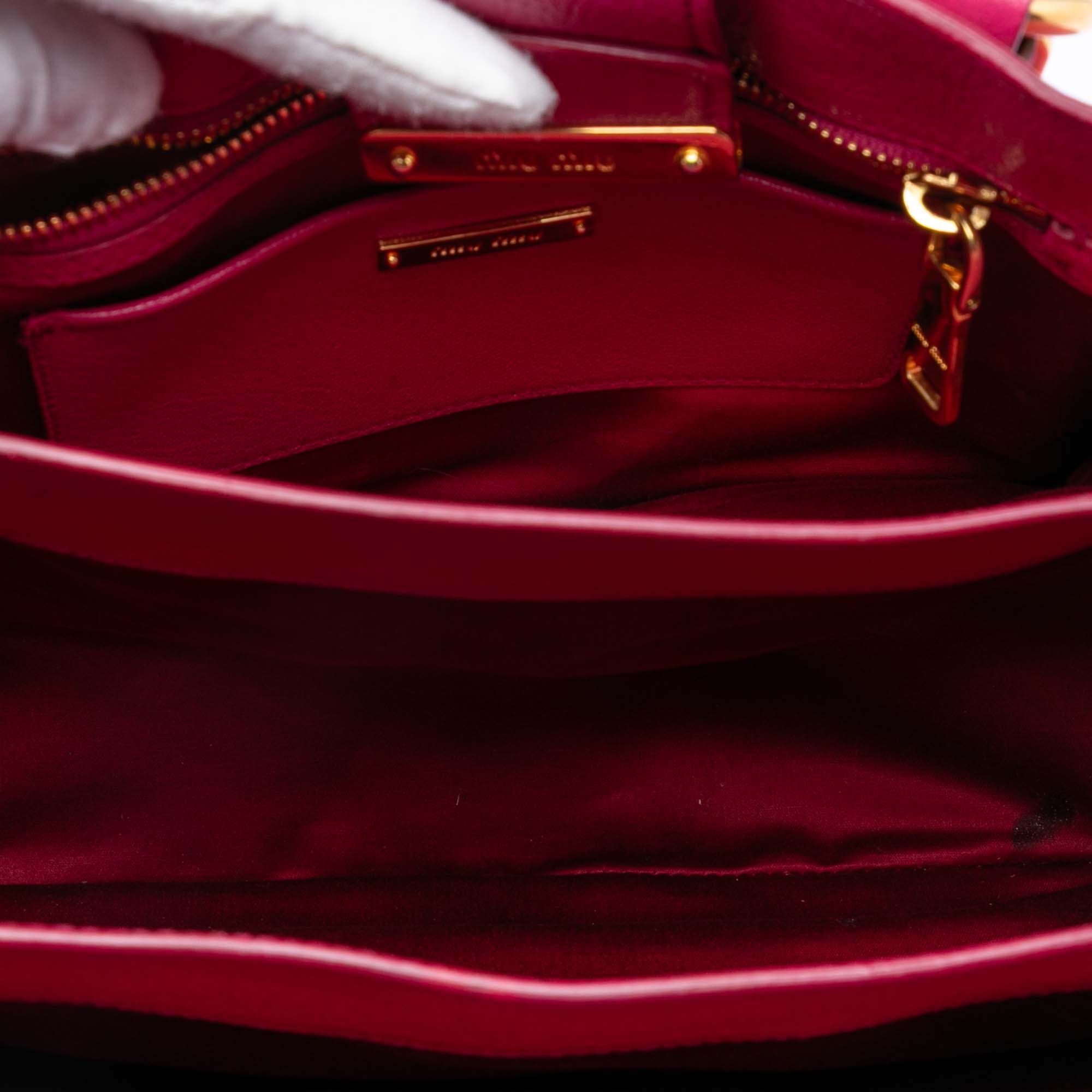 Miu Miu Goatskin Madras Satchel Size ONE SIZE - 4 Thumbnail