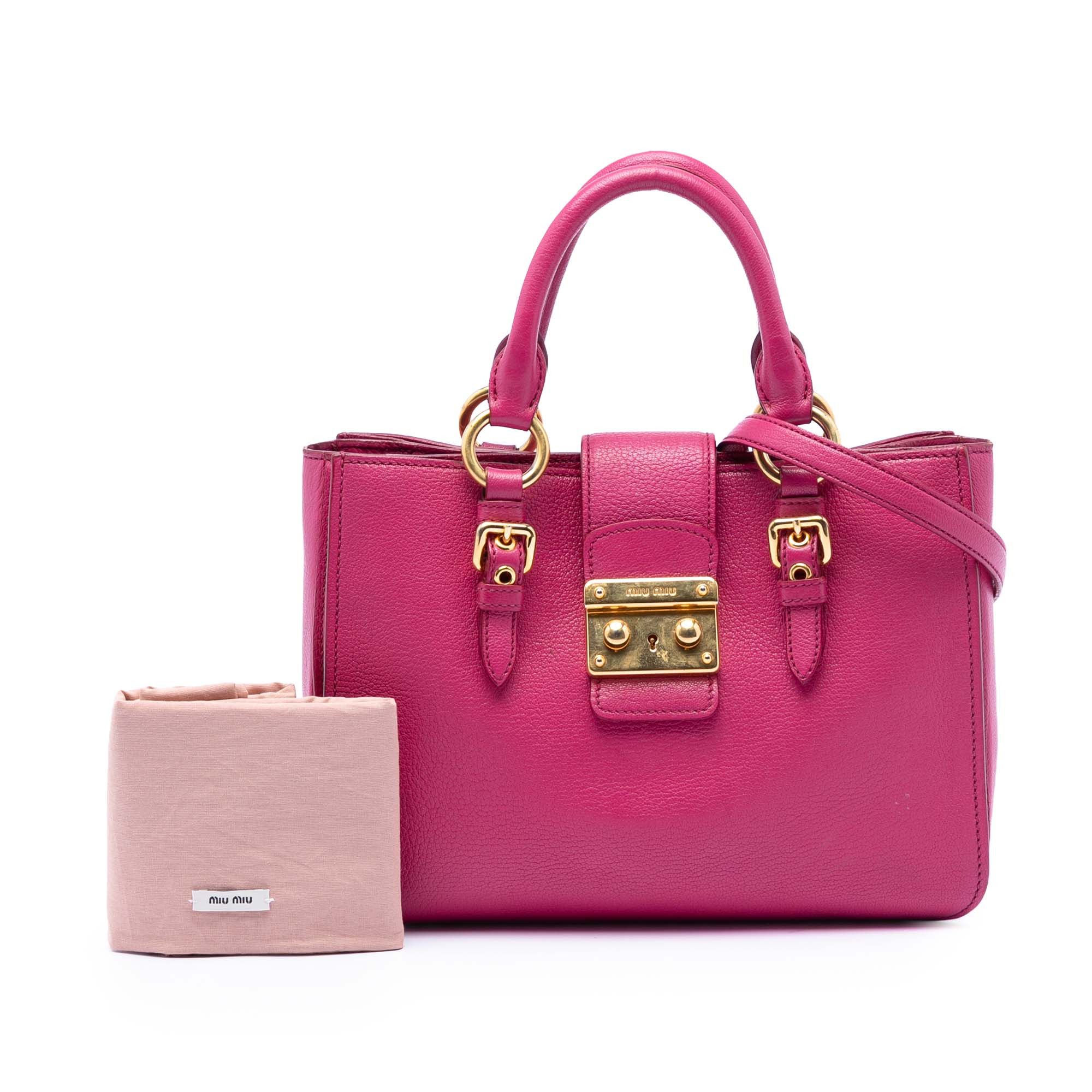 Miu Miu Goatskin Madras Satchel Size ONE SIZE - 7 Thumbnail