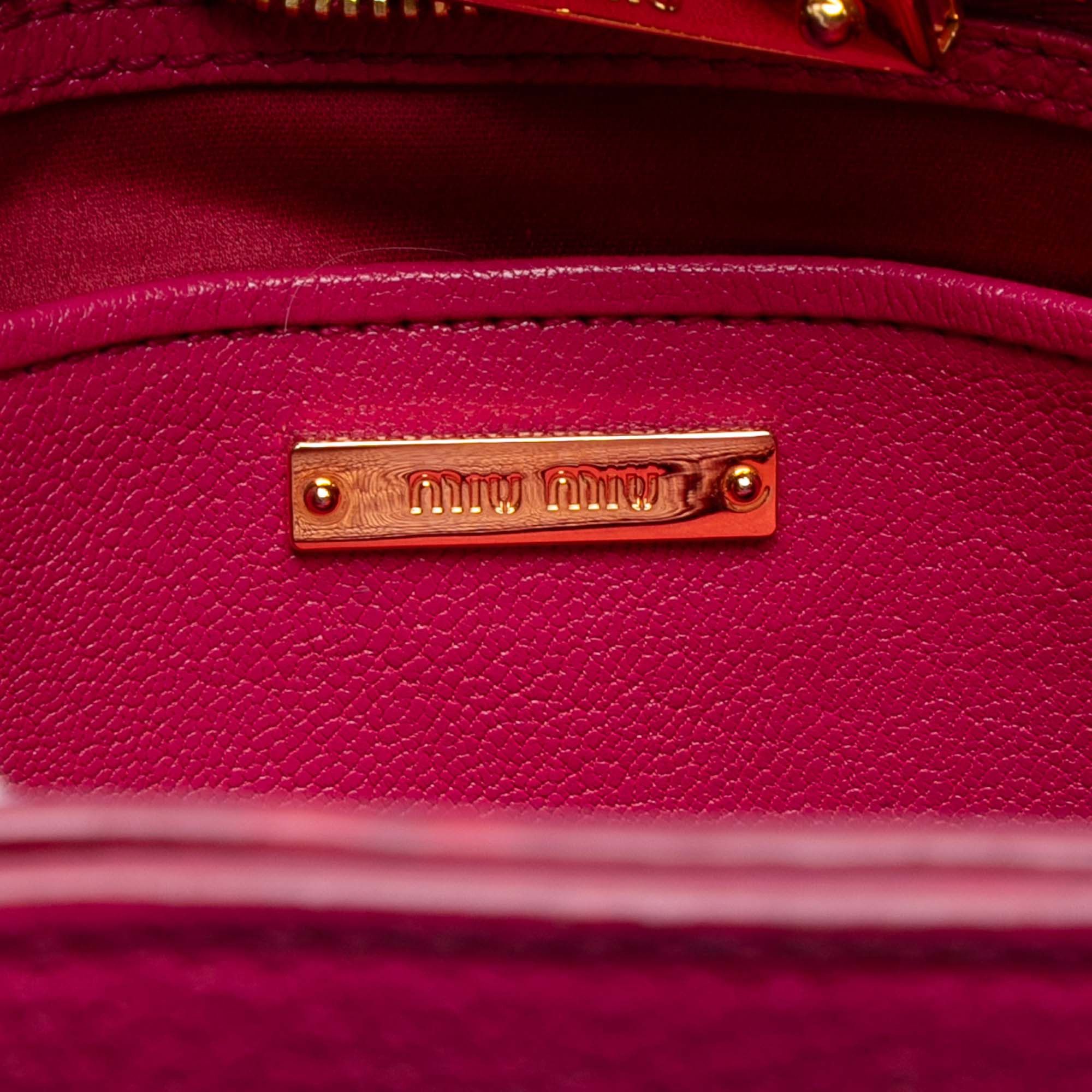 Miu Miu Goatskin Madras Satchel Size ONE SIZE - 5 Thumbnail