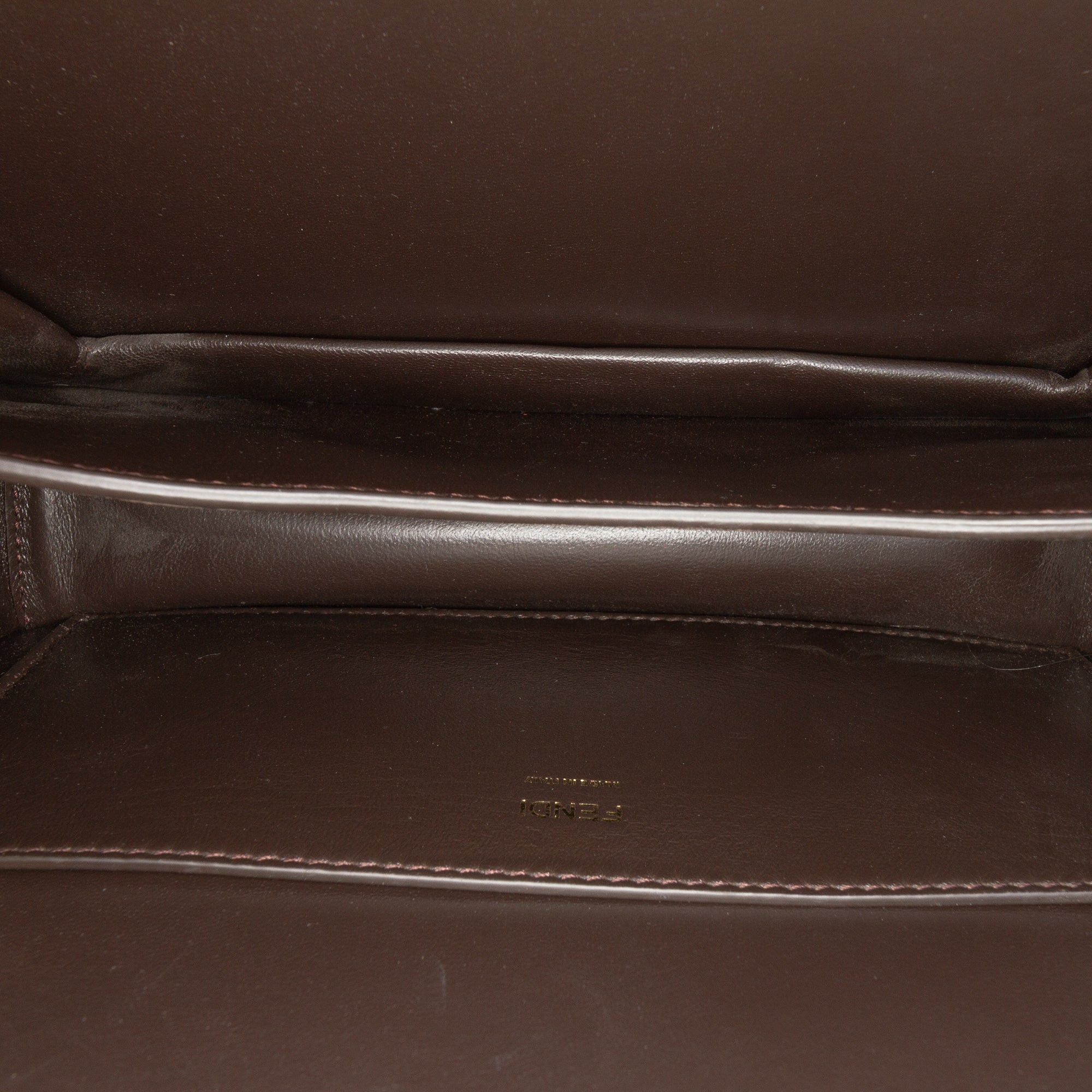 Fendi Calfskin Vitello King Nubuck Pequin Karligraphy Pocket Shoulder Bag Size ONE SIZE - 4 Thumbnail