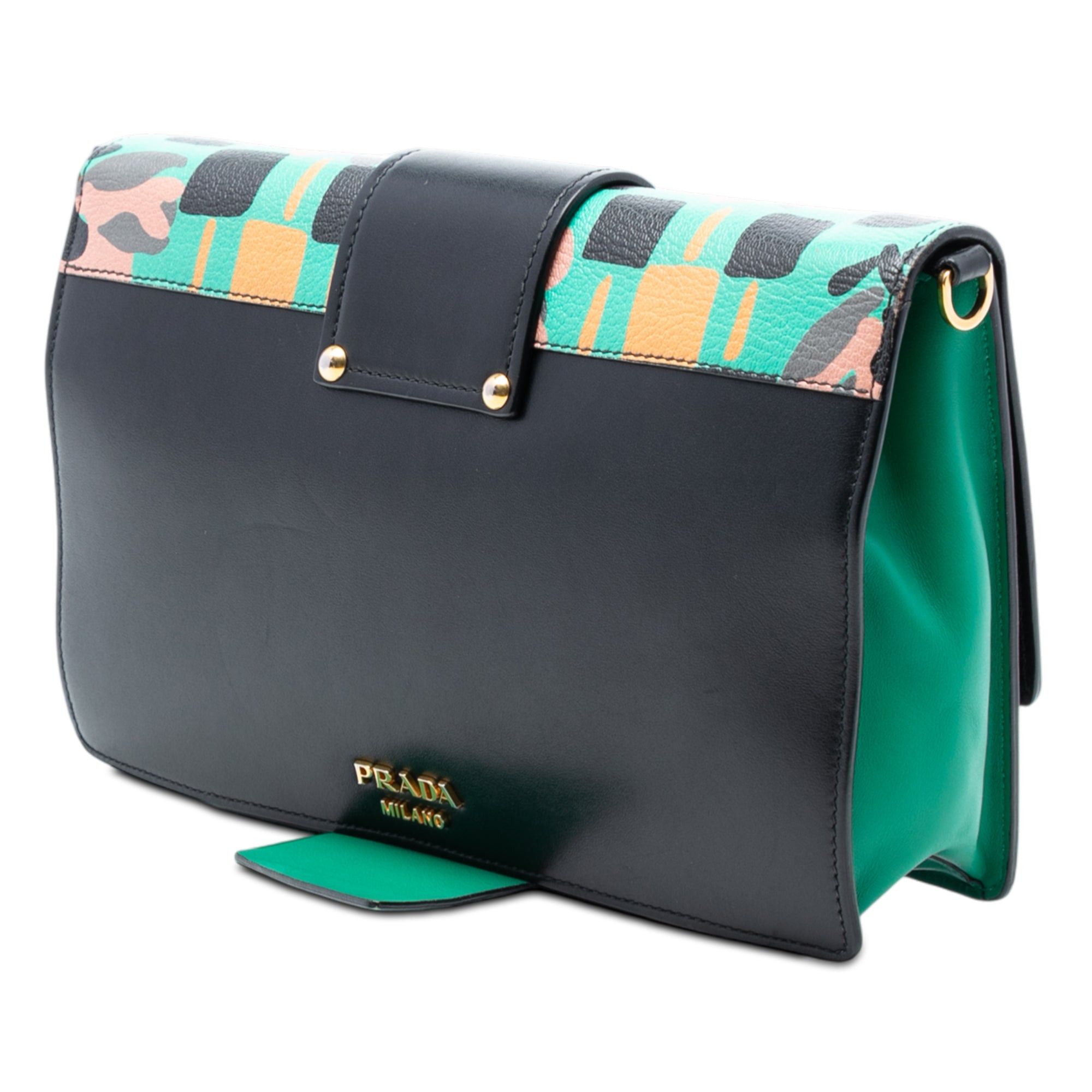 Prada Floral Printed Leather Plex Ribbon Crossbody Size ONE SIZE - 2 Thumbnail