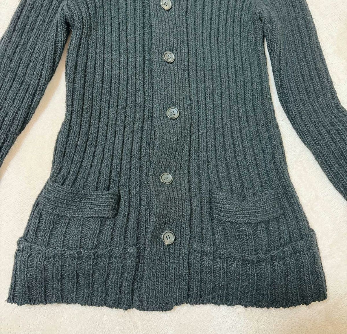 Comme des Garcons Comme des Garcons Wool Ribbed Cardigan Size XS / US 0-2 / IT 36-38 - 4 Thumbnail
