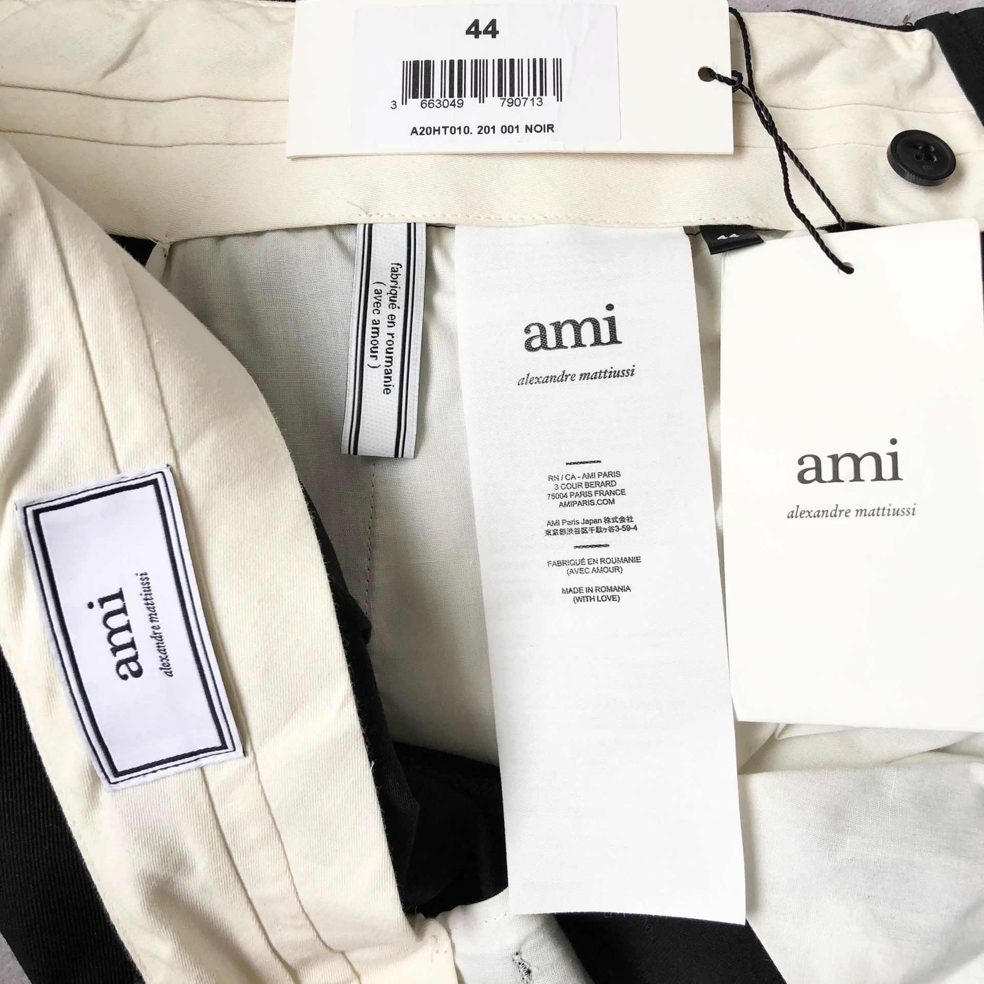 AMI Ami Alexandre Mattiussi Men's Drawstring Pants Size US 28 / EU 44 - 9 Thumbnail