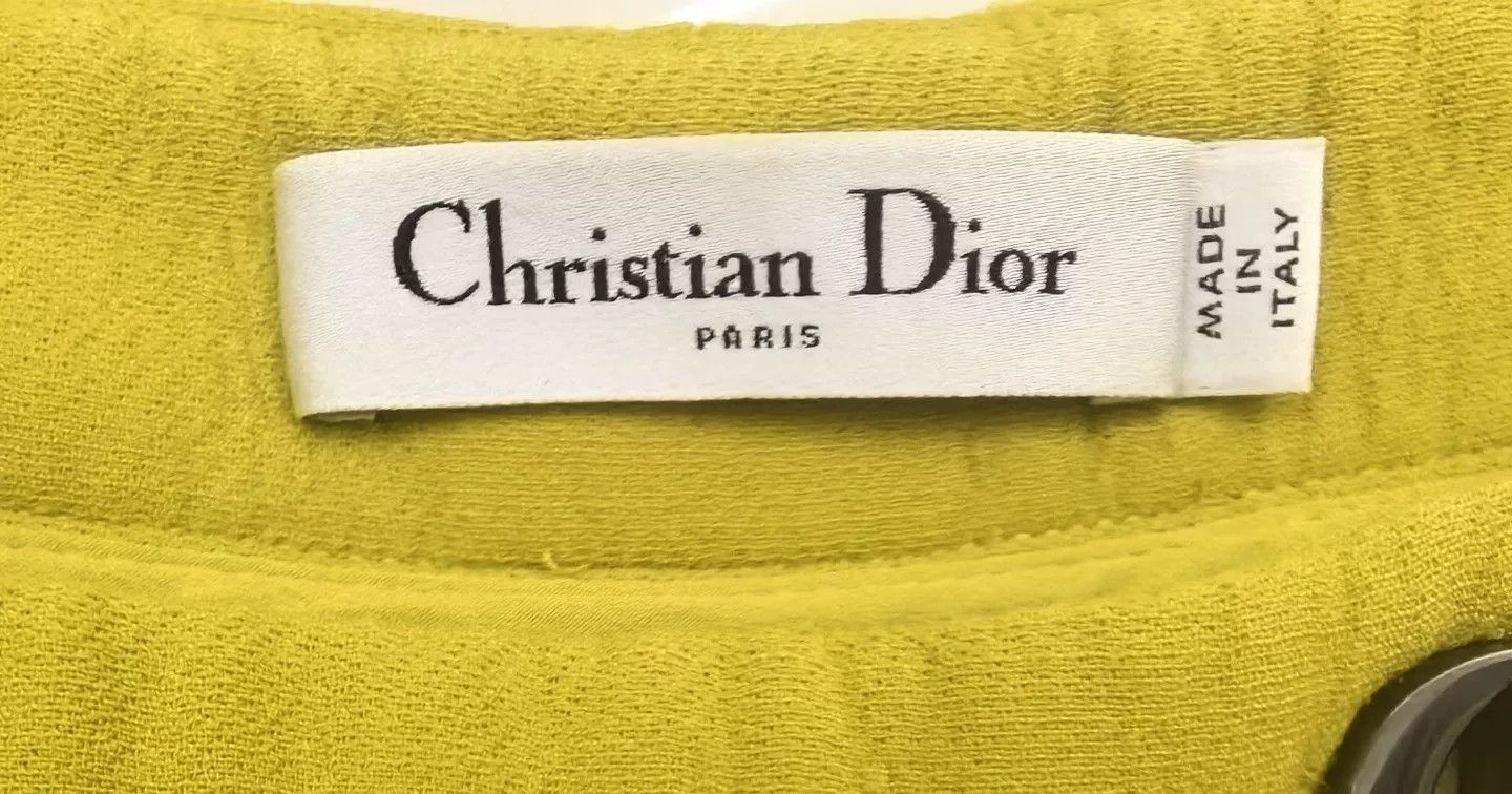 Dior Christian Dior Yellow CD Buckle Culottes Size 36" / US 14 / IT 50 - 4 Thumbnail