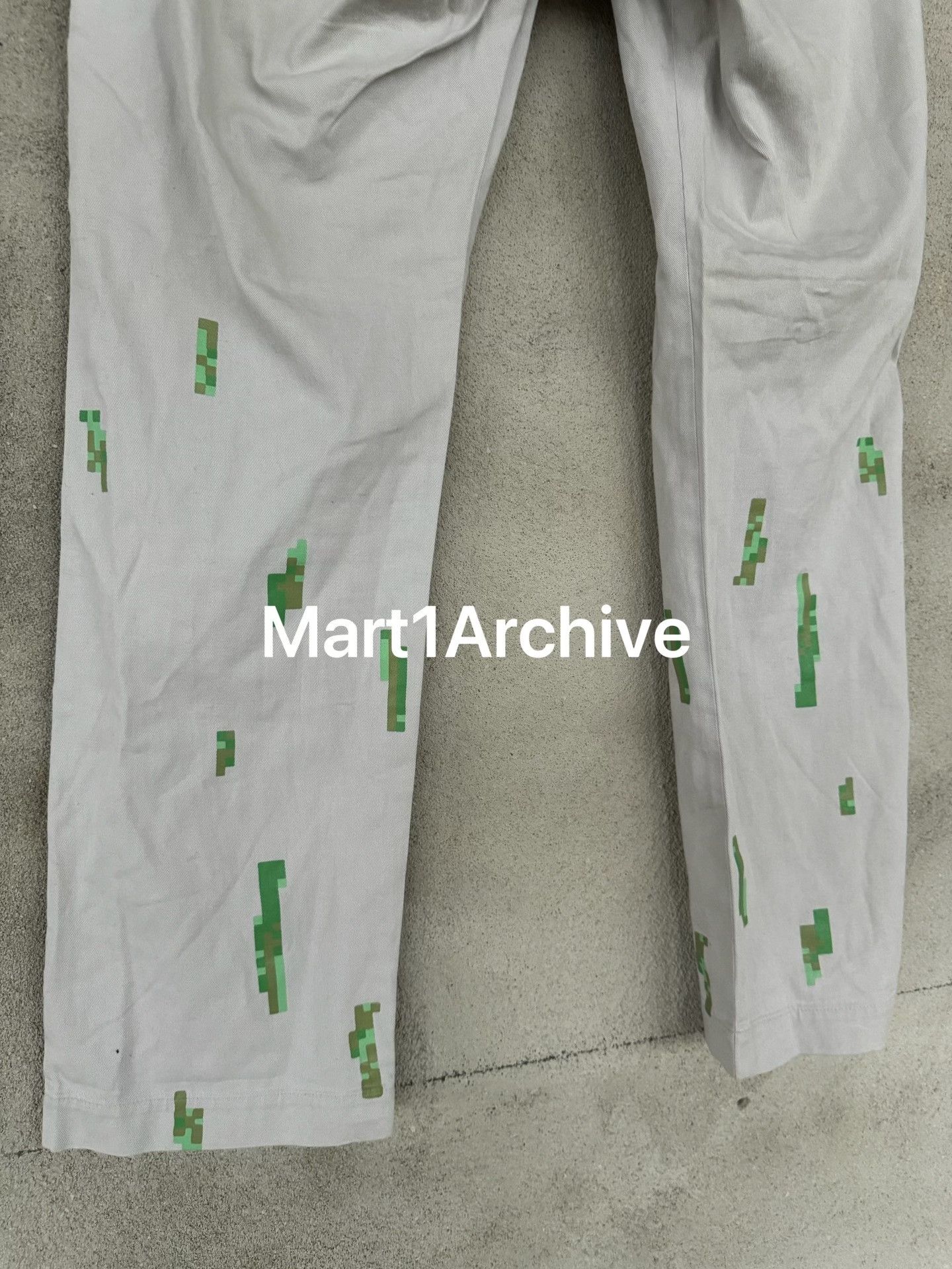 Comme des Garcons Comme Des Garçons Homme Plus 00AD Pixel Print Straight Pants Size US 30 / EU 46 - 5 Thumbnail