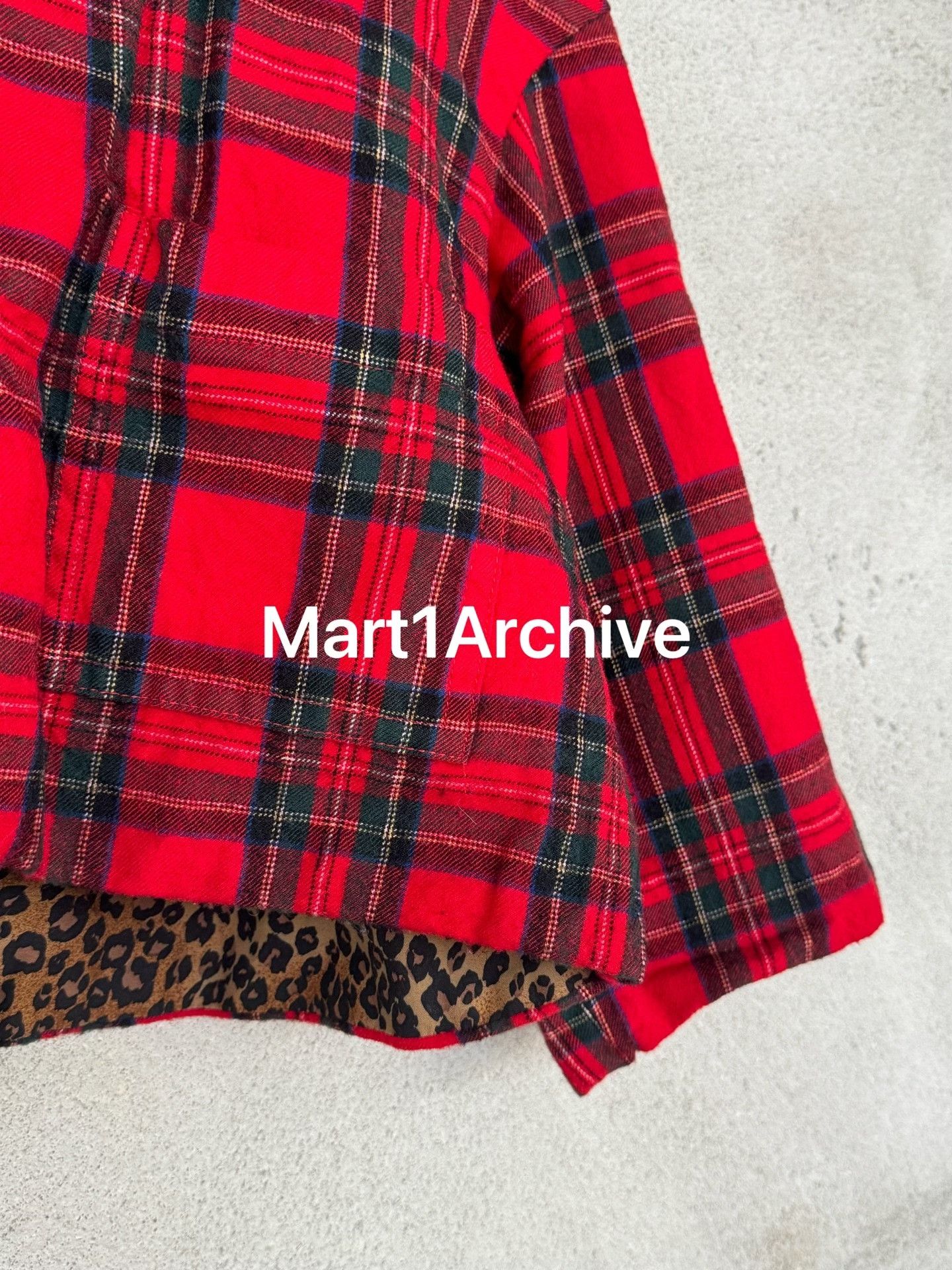 Comme des Garcons Comme Des Garçons Tao Plaid Leopard Fur Cape Size XS / US 0-2 / IT 36-38 - 4 Thumbnail
