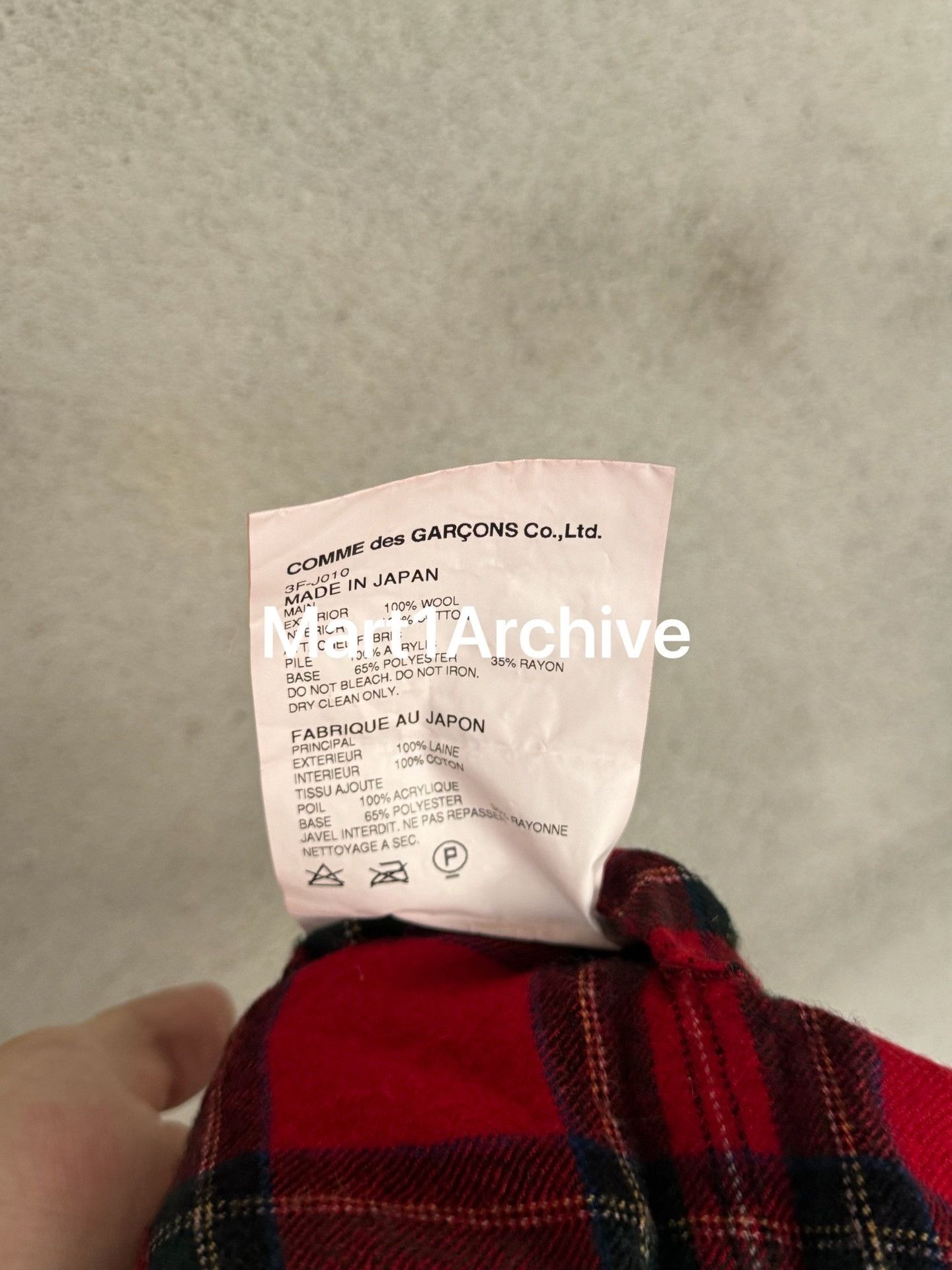 Comme des Garcons Comme Des Garçons Tao Plaid Leopard Fur Cape Size XS / US 0-2 / IT 36-38 - 7 Thumbnail
