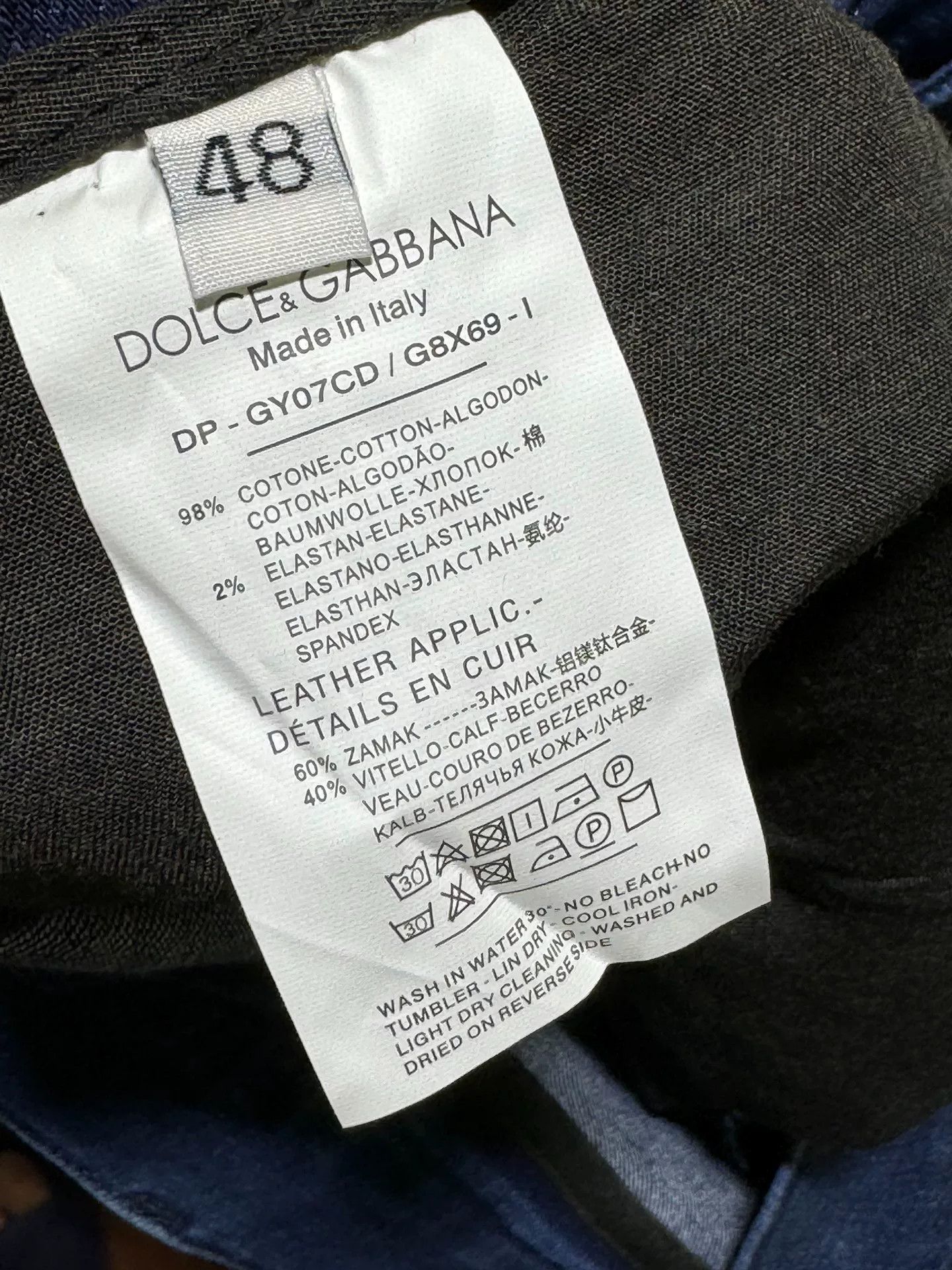 Dolce & Gabbana D&G Men's Washed Whisker Jeans Size US 32 / EU 48 - 7 Thumbnail