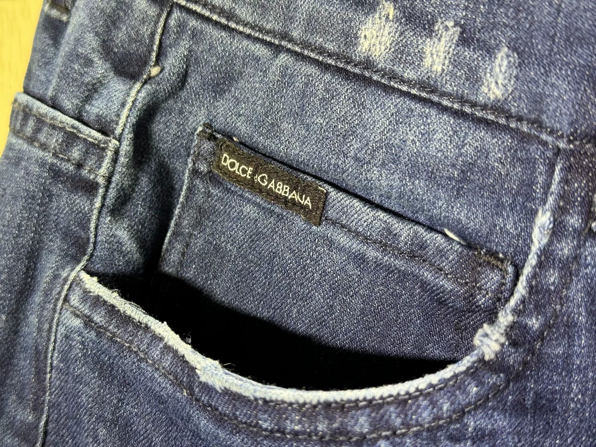 Dolce & Gabbana D&G Men's Washed Whisker Jeans Size US 32 / EU 48 - 3 Thumbnail