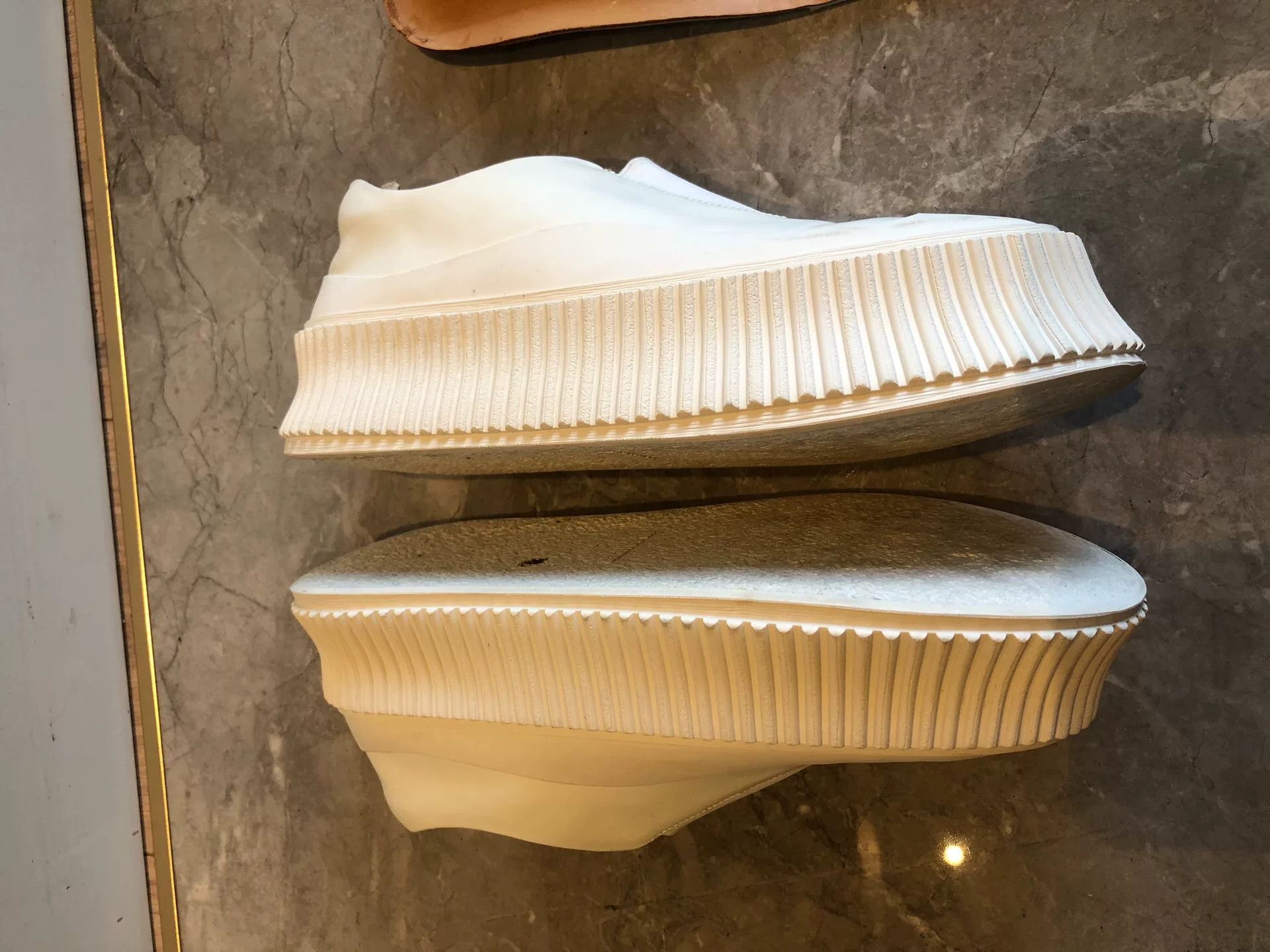 Jil Sander Jil Sander White Leather Slip-On Platform Shoes Size US 5 / IT 35 - 5 Thumbnail