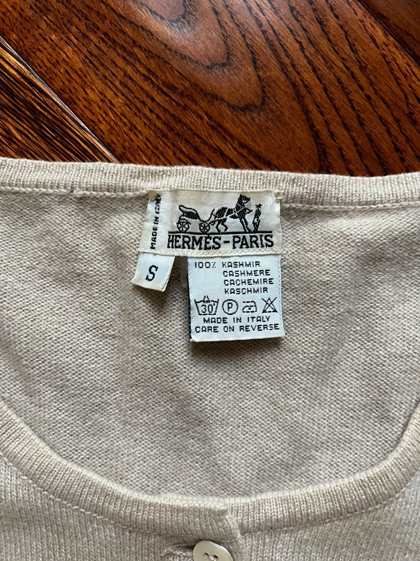 Hermes Hermès Women's Cashmere Cardigan Size S / US 4 / IT 40 - 4 Thumbnail